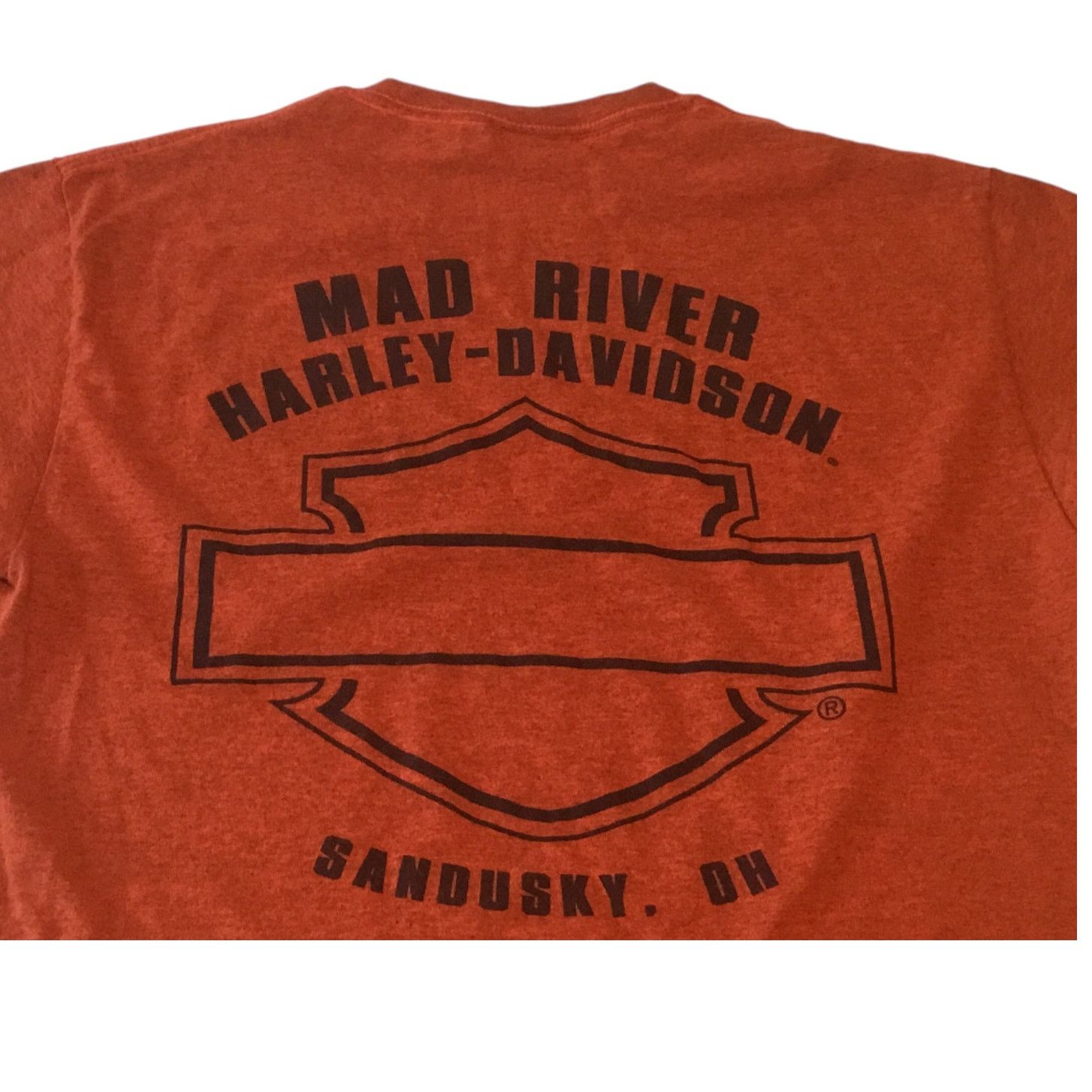 Harley Davidson Harley Davidson T-Shirt Orange Mad River Sandusky OH Medium Size US M / EU 48-50 / 2 - 4 Thumbnail