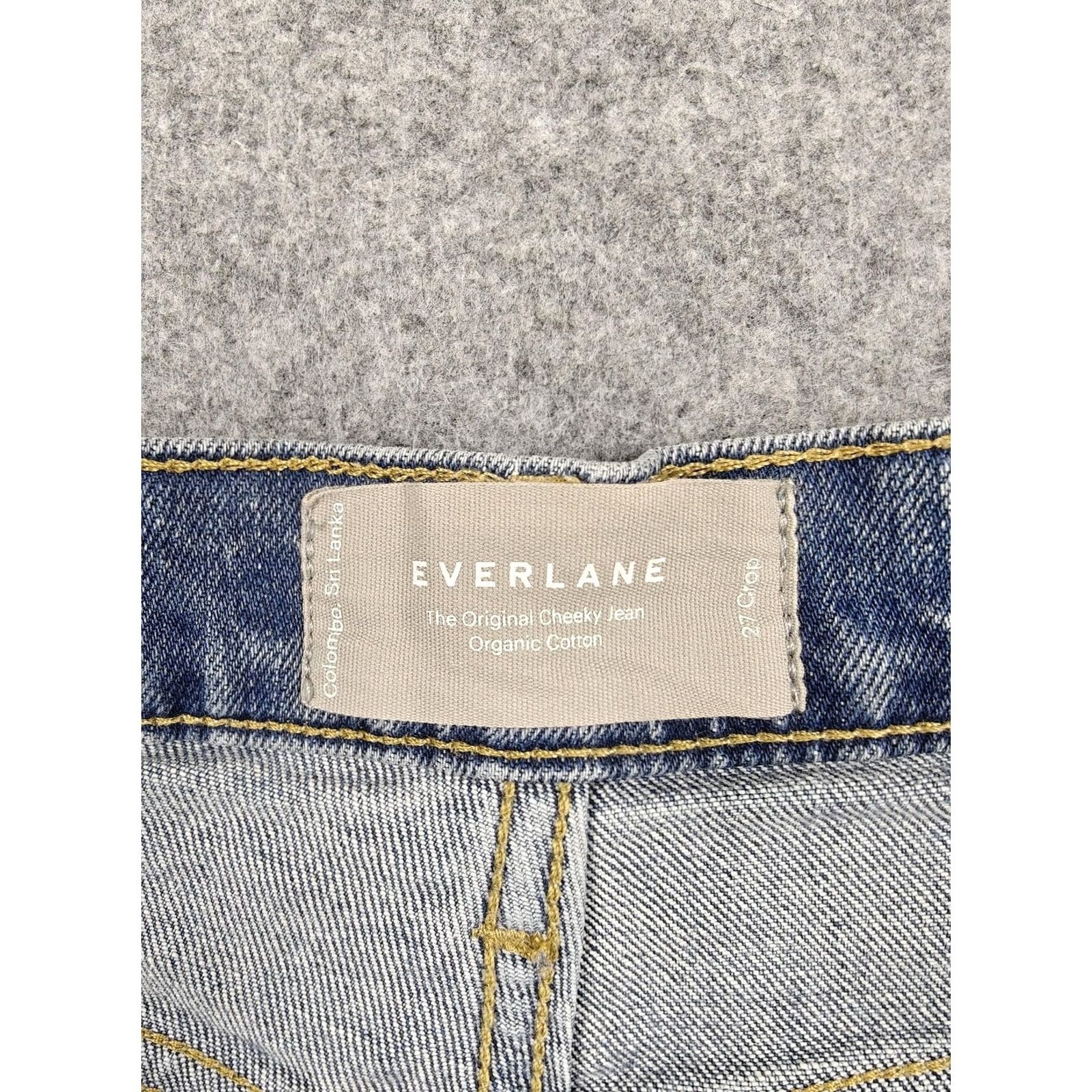 Everlane Everlane Jeans Womens 27 Blue Light Wash High Rise Crop Denim Stretch Size 27" / US 4 / IT 40 - 3 Thumbnail
