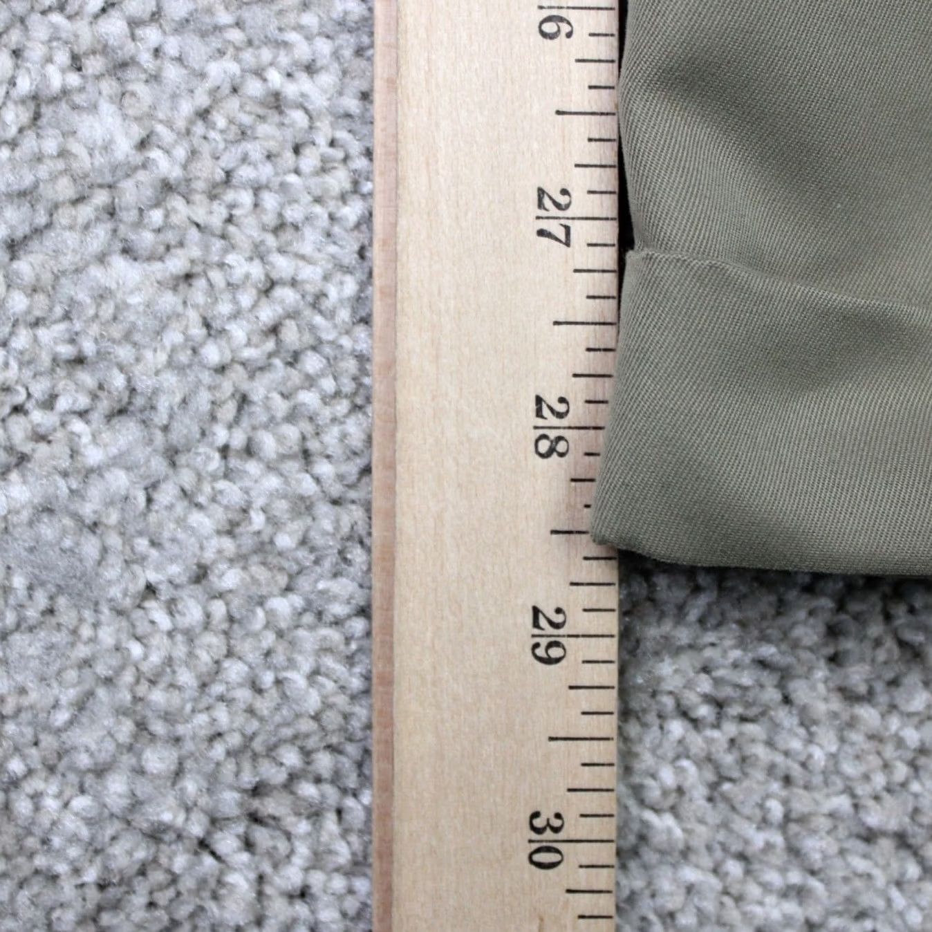 Savane Savane Mens 38x29 Khakis Pants Beige Polyester NWT Regular Cuffed Front Pleated Stretch Upscale Dress Casual Slant Pockets Men Size US 38 / EU 54 - 4 Thumbnail