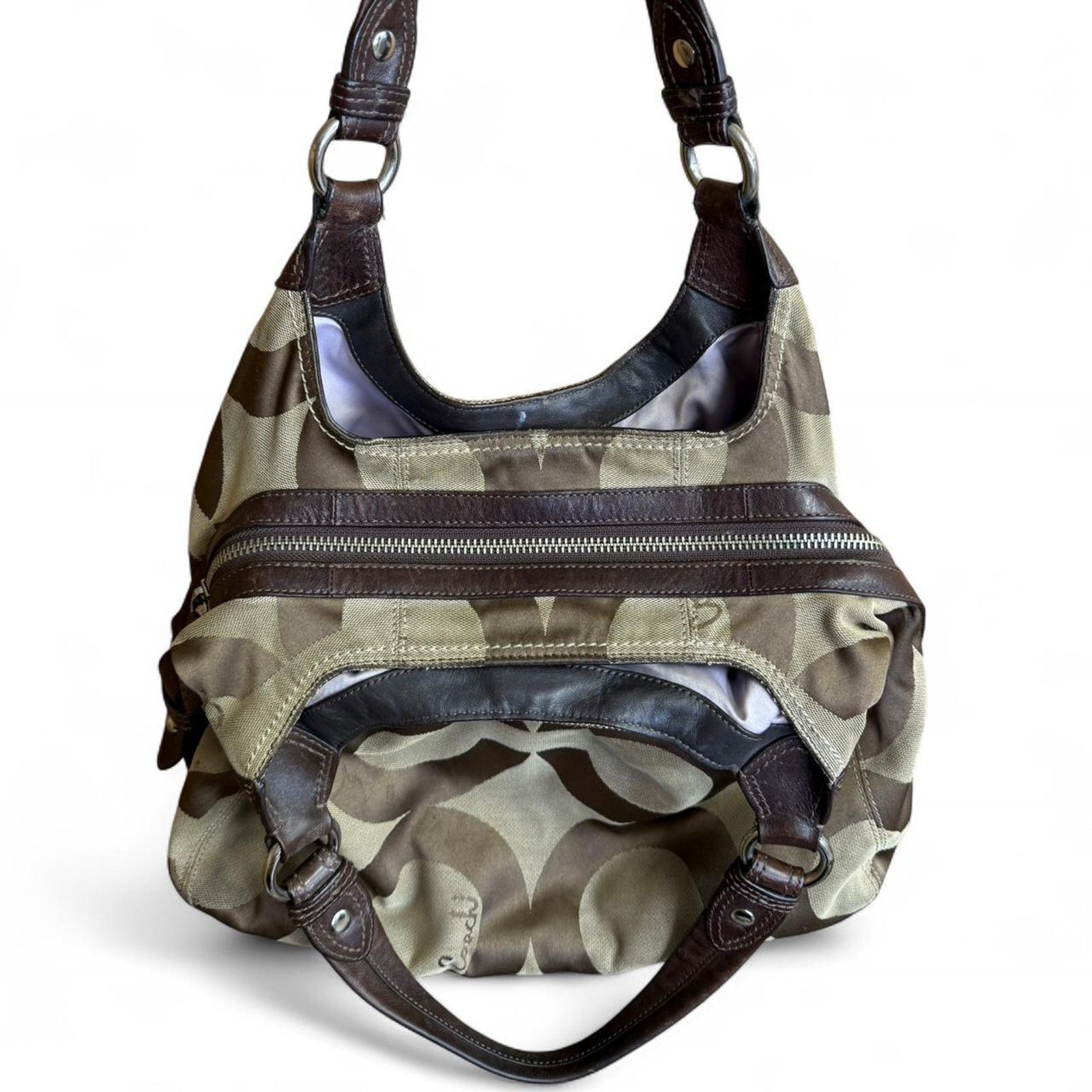 Coach Coach Madison Brown Signature Shoulder Bag Size ONE SIZE - 3 Thumbnail