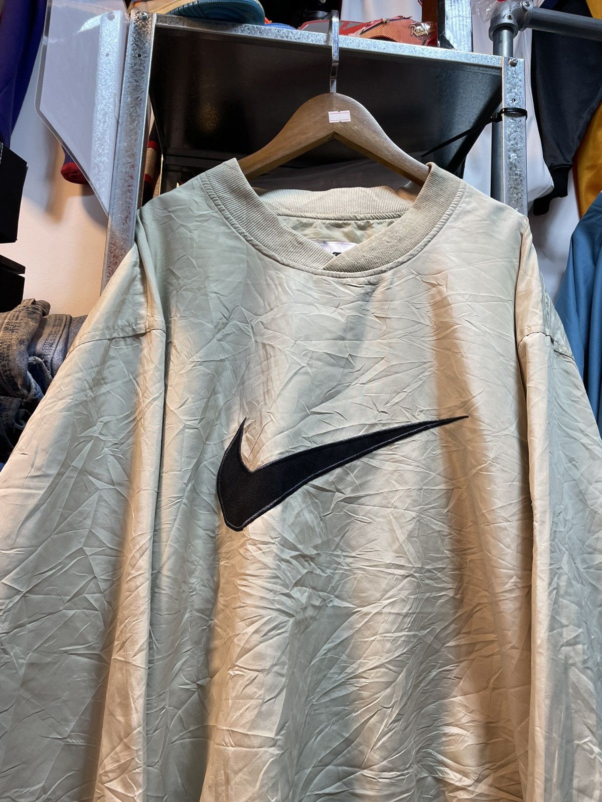 Nike Vintage Nike Big Logo V-Neck Windbreaker Size US XL / EU 56 / 4 - 2 Thumbnail