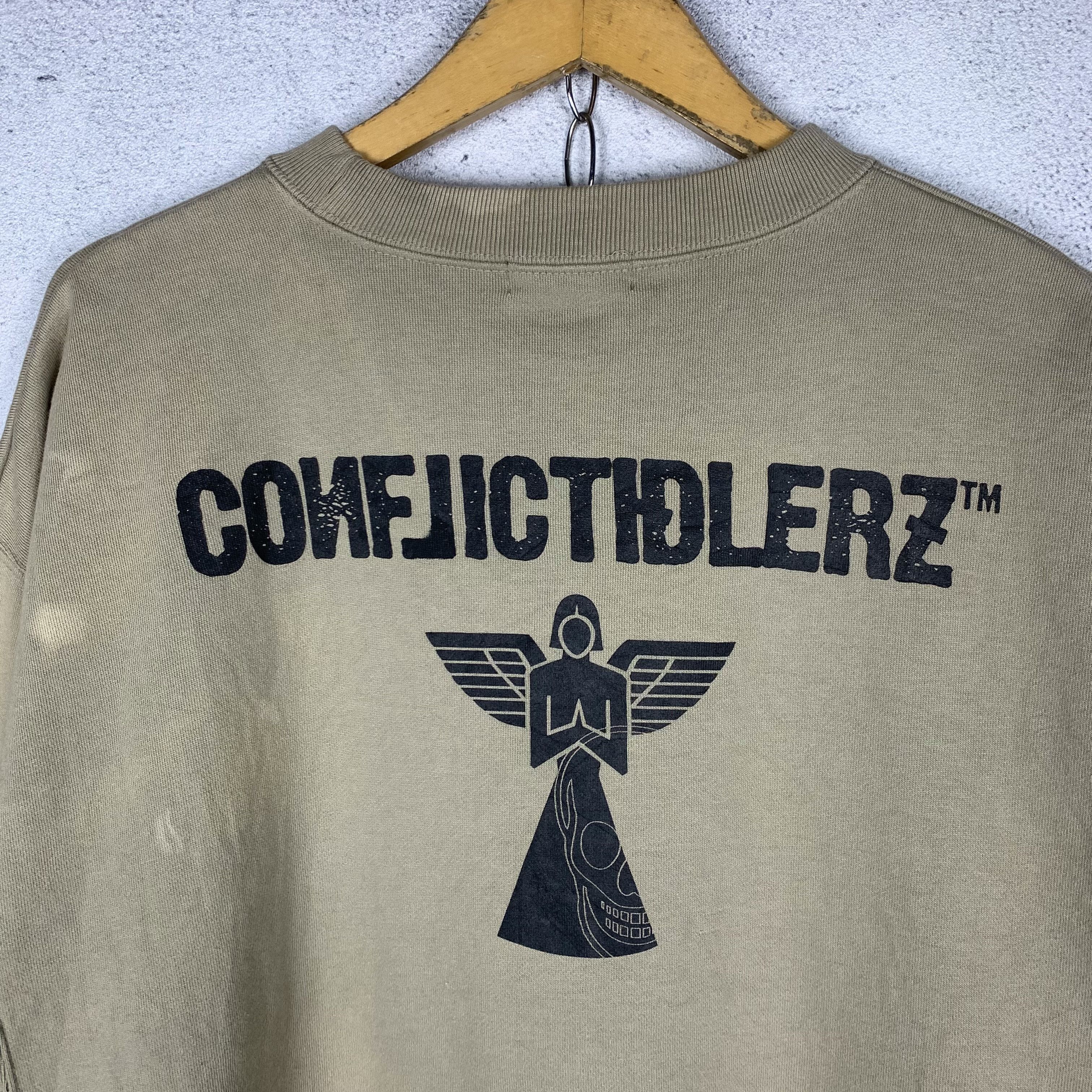 Japanese Brand Conflict Tokyo A/W 2002 CONFLICTIDLERZ Sweatshirt Crewneck Size US XL / EU 56 / 4 - 4 Thumbnail
