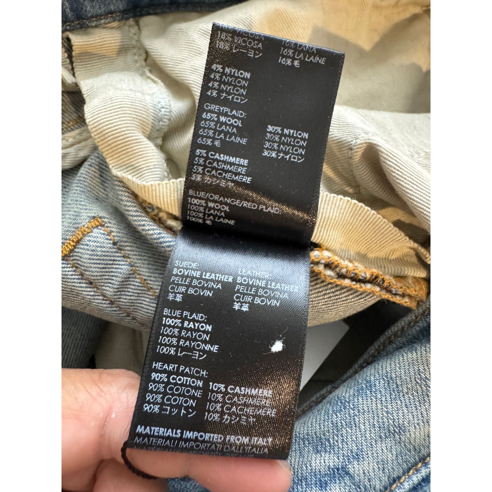 Amiri Amiri Jeans Lumberjack Patchwork Light Wash Blue Jeans Size US 34 / EU 50 - 5 Thumbnail