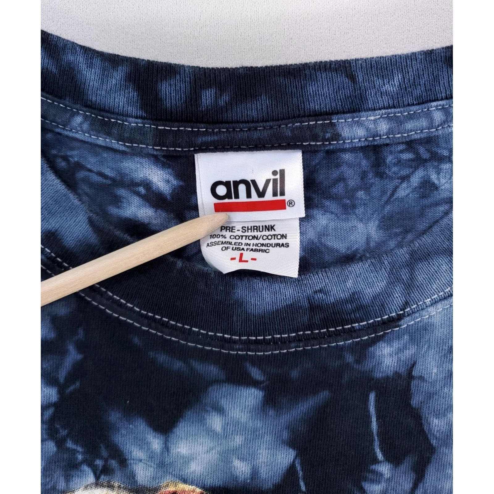 Anvil Jethro Tull Aqualung VTG Y2K Anvil T Shirt Blue Tie Dye Short Sleeve Mens L Size US L / EU 52-54 / 3 - 4 Thumbnail