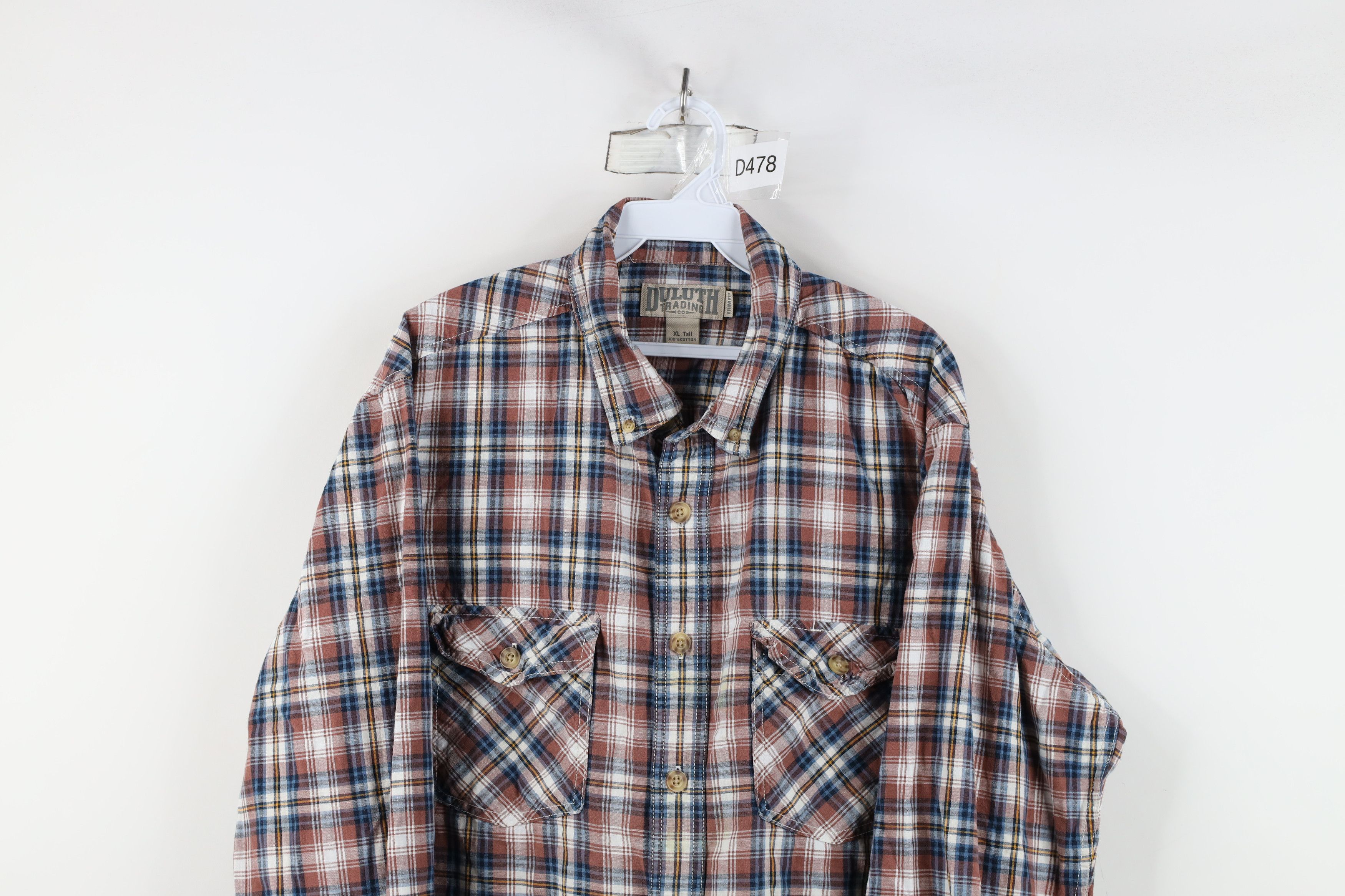 Duluth Trading Company × Vintage Duluth Trading Co Gusset Collared Button Down Shirt Plaid Size US XL / EU 56 / 4 - 2 Thumbnail