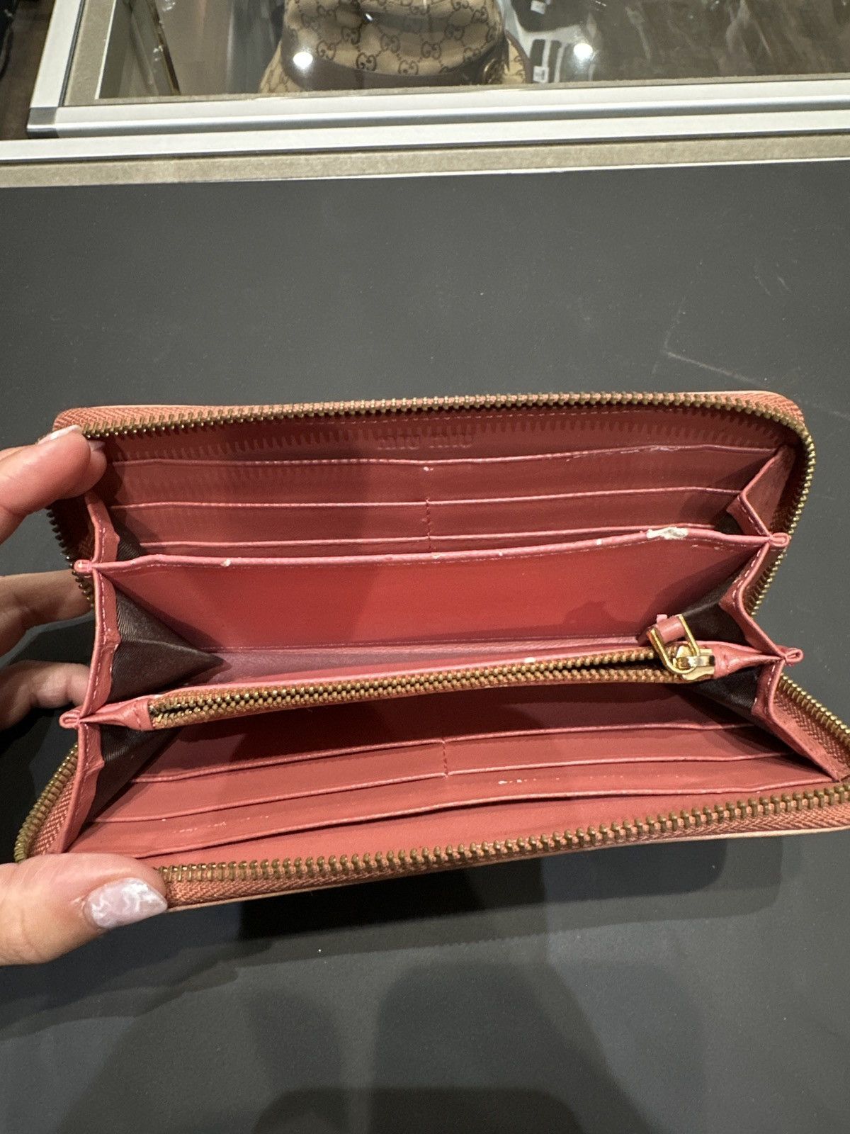 Miu Miu Miu Miu Zip Long Wallet Size ONE SIZE - 2 Thumbnail