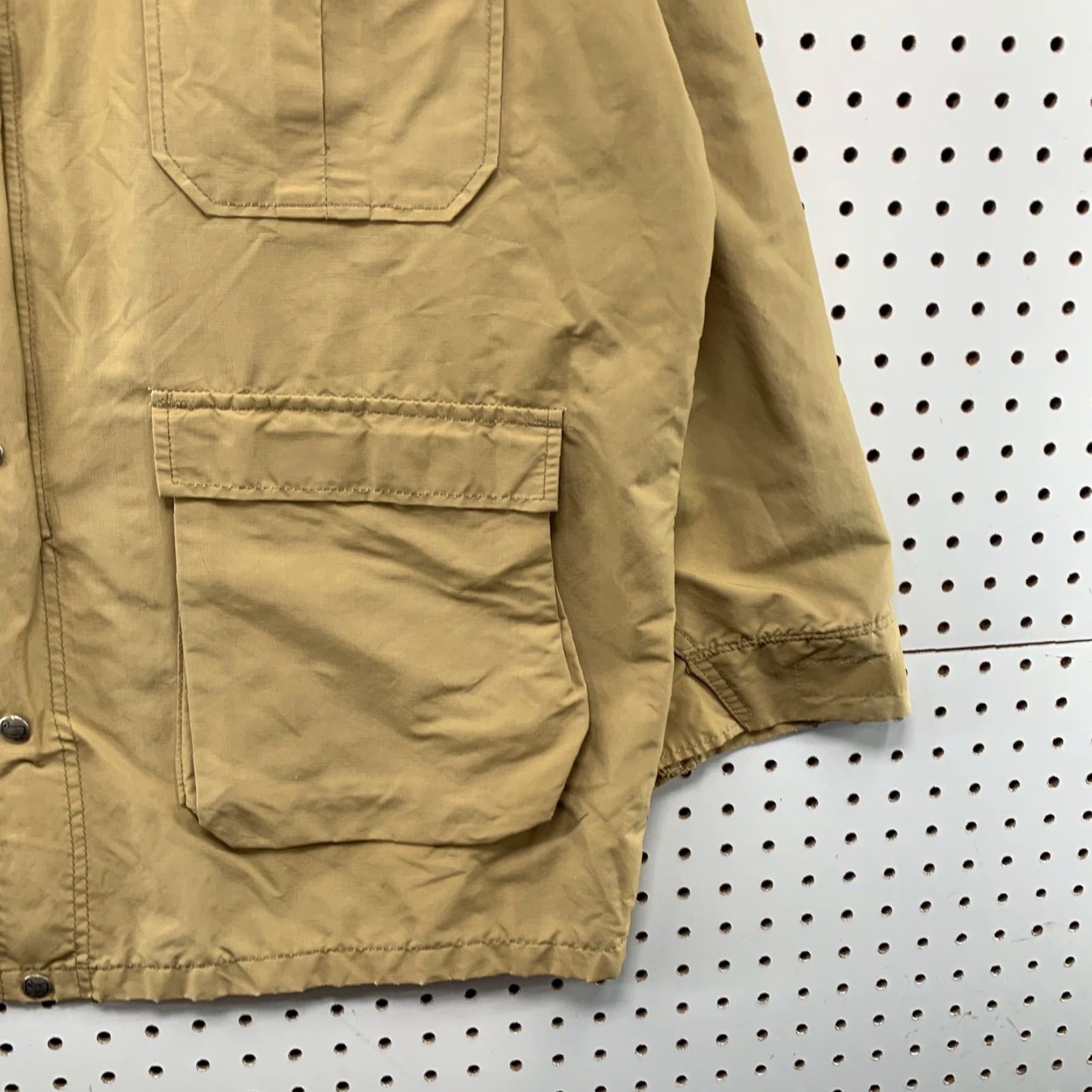Vintage VINTAGE Woolrich Parka Coat Mens Large Tan Lightweight Hooded Nylon Blend Coat Size US L / EU 52-54 / 3 - 7 Thumbnail