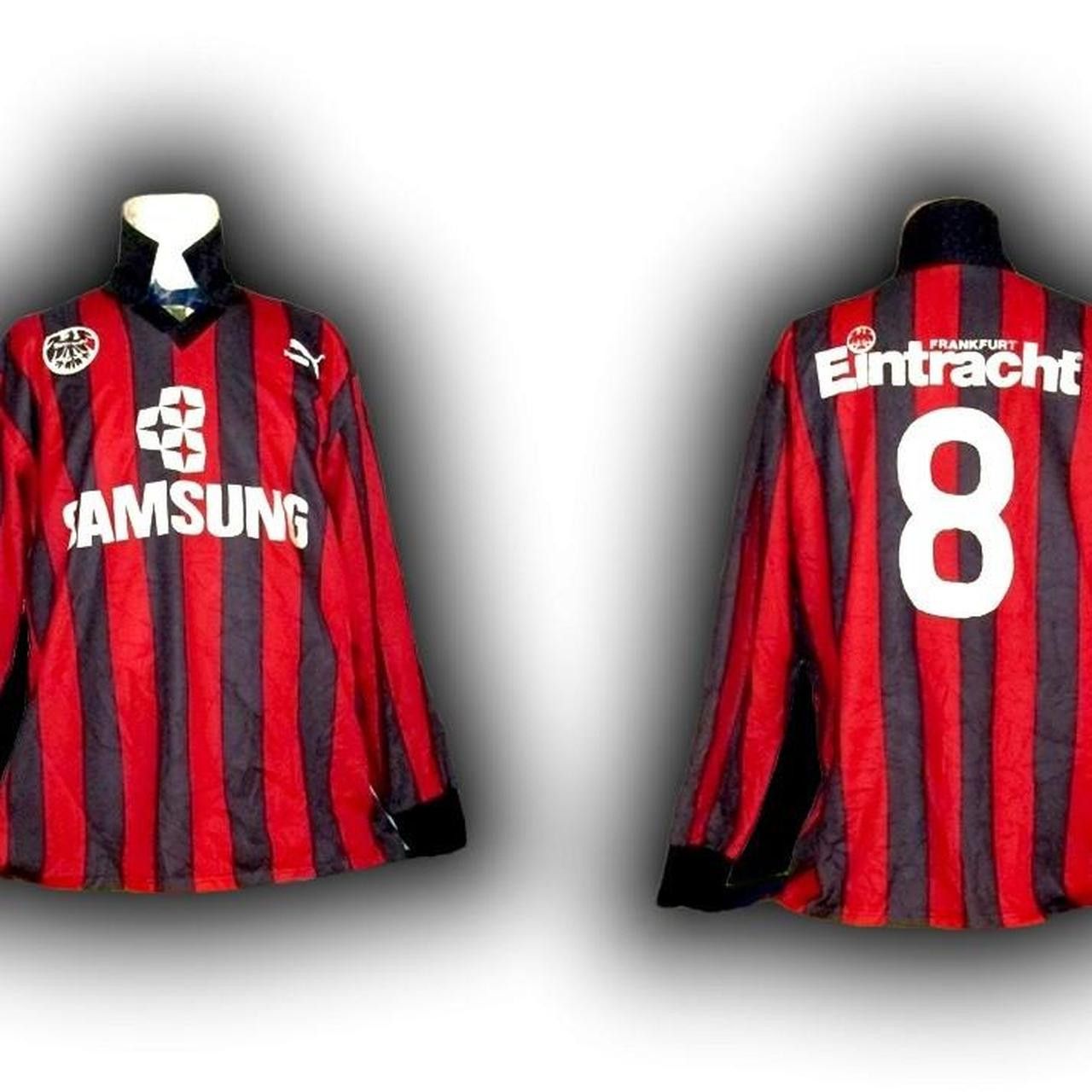 Puma Eintracht Frankfurt Germany 1992 1993 Away Shirt Jersey Size US XL / EU 56 / 4 - 1 Thumbnail