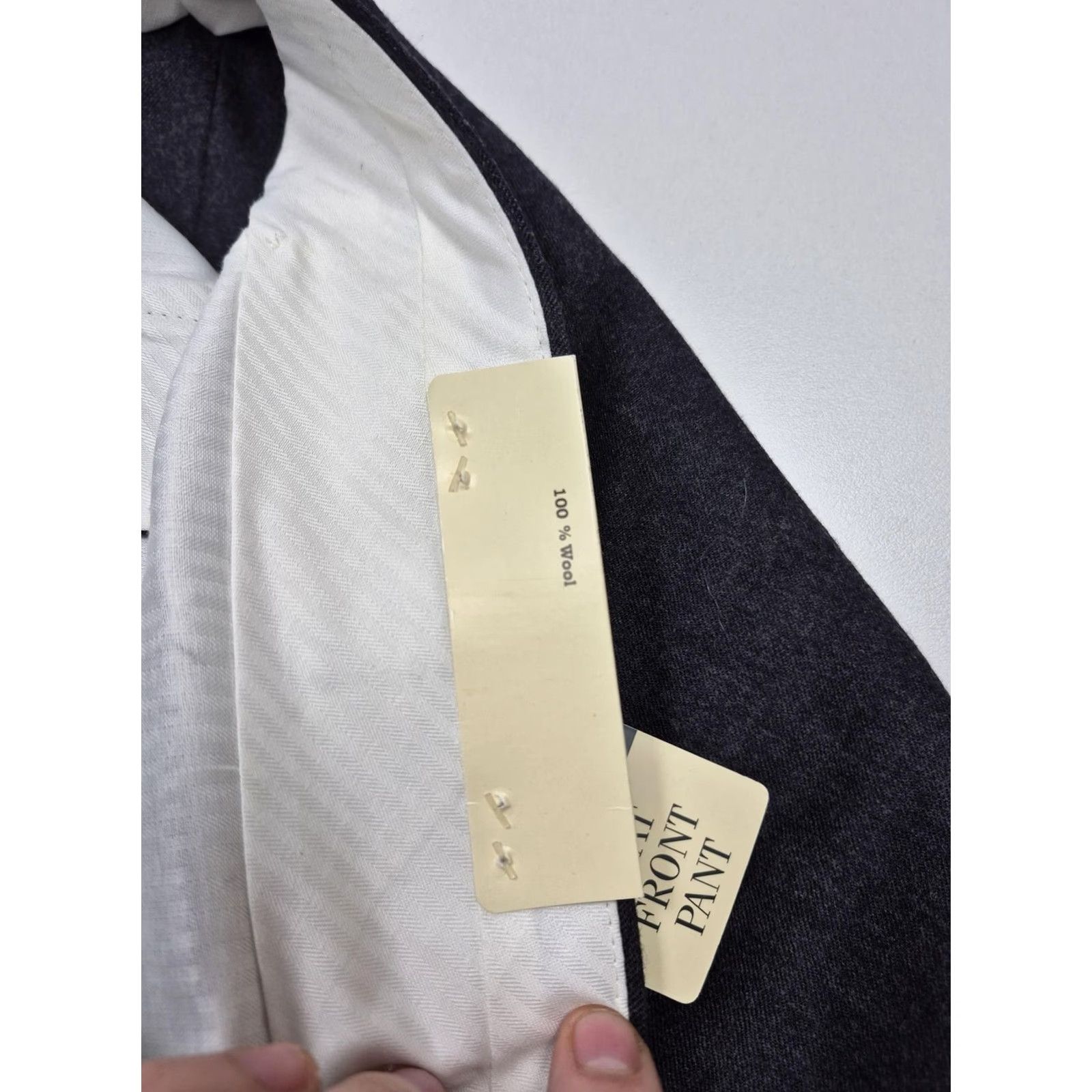 Ralph Lauren Ralph Lauren Dress Pants Mens 44x37 Gray Wool Flat Front Unhemmed NWT VTG Size US 44 / EU 60 - 4 Thumbnail