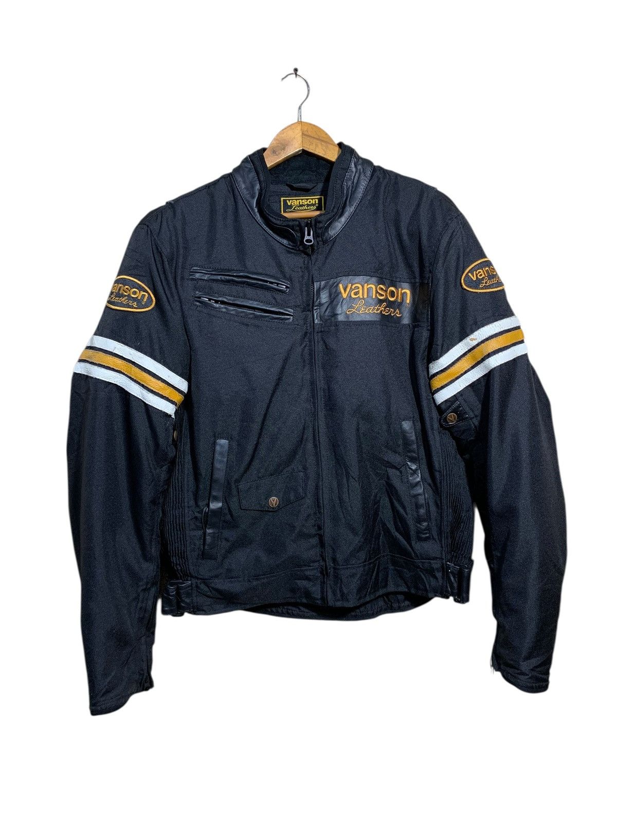 Vanson Leathers 🔥VANSON LEATHER BIKERS JACKET WITH PADDING Size US XL / EU 56 / 4 - 4 Thumbnail