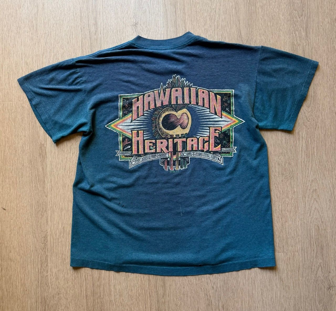 Vintage Vintage 1991 Hawaiian Pride Single Stitch Tee Size L Size US L / EU 52-54 / 3 - 1 Thumbnail