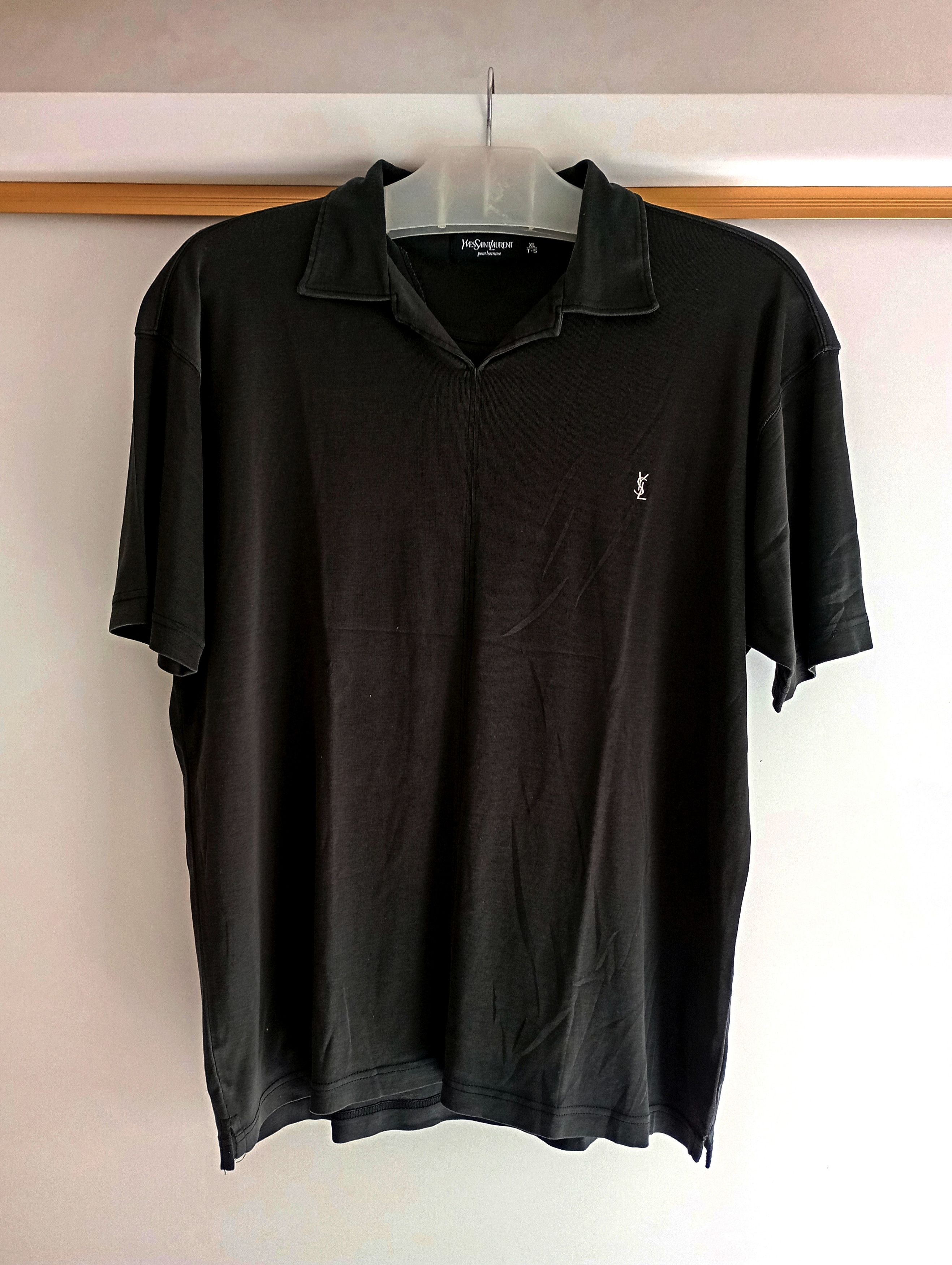 Yves Saint Laurent Vtg YSL Yves Saint Laurent Pour Homme Polo Tee Size US XL / EU 56 / 4 - 1 Thumbnail