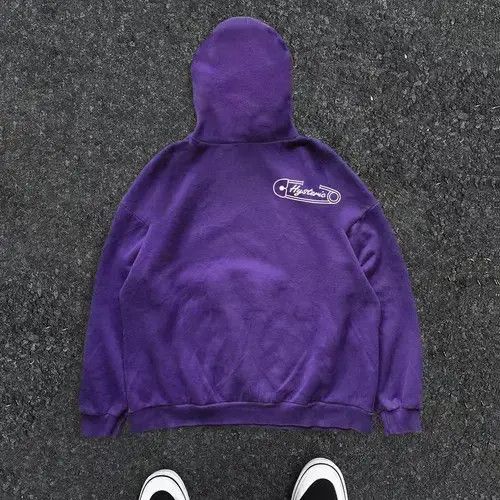 Other Fujita x Itou Purple pin print washed vintage cotton hoodie Size US L / EU 52-54 / 3 - 4 Thumbnail