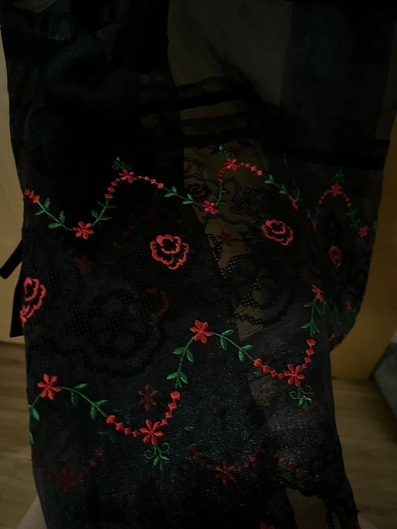 Comme des Garcons Comme Des Garcons size M Embroidered gauze skirt Size 24" / US 00 / IT 34 - 3 Thumbnail