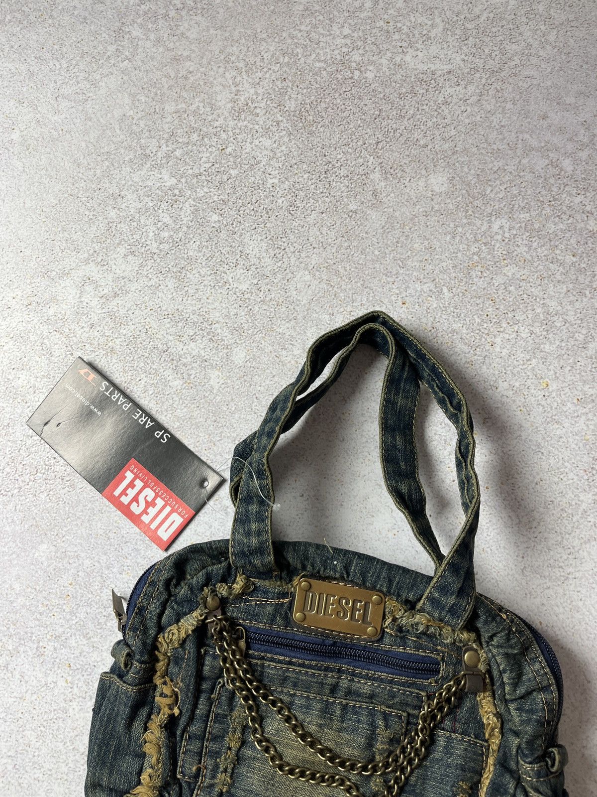Diesel Vintage Diesel Shoulder Bag Distressed Denim Y2K Spare