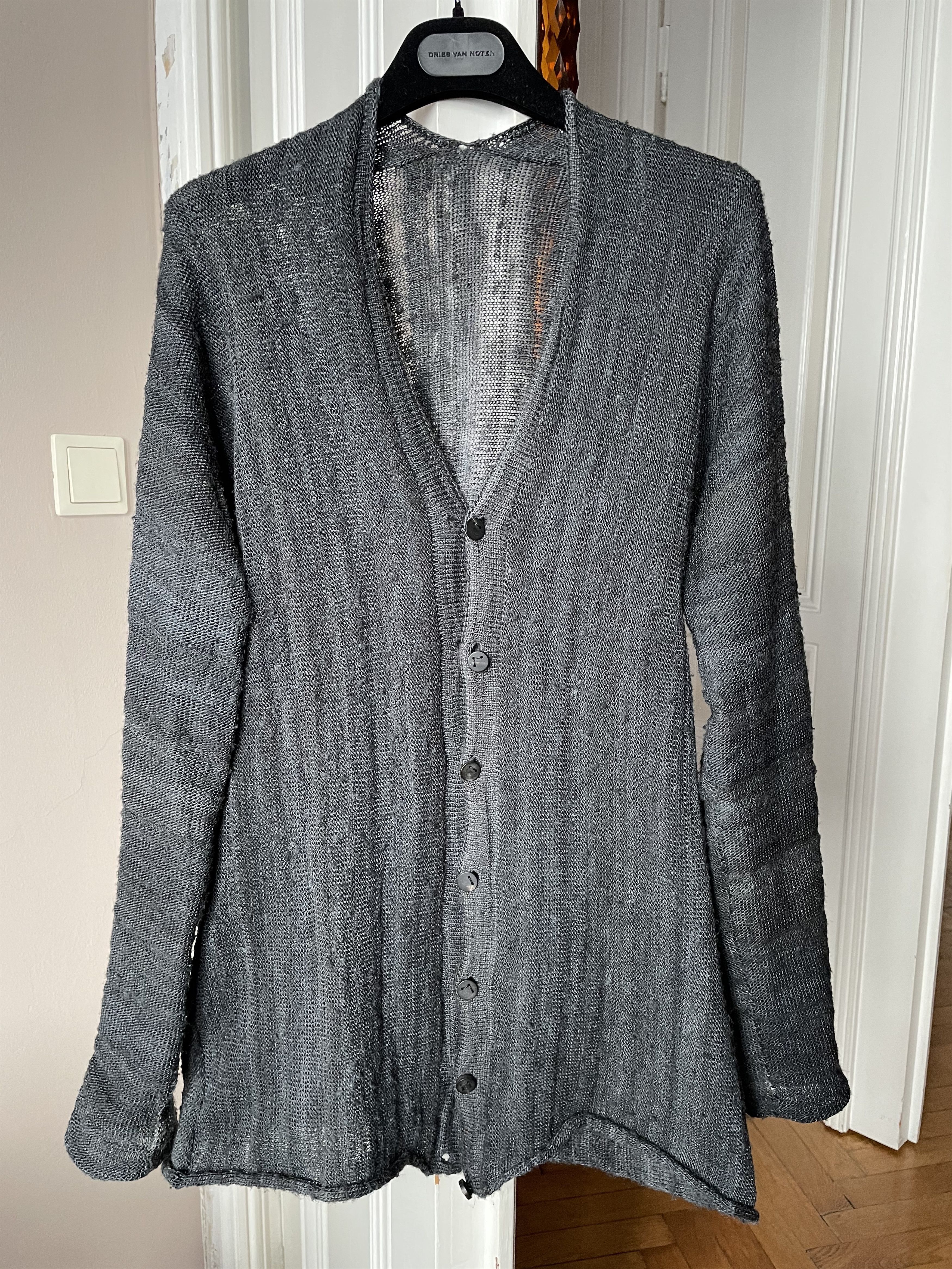 image of Label Under Construction Handspun Silk Cardigan Size-M in Mix, Men's (Size Medium)