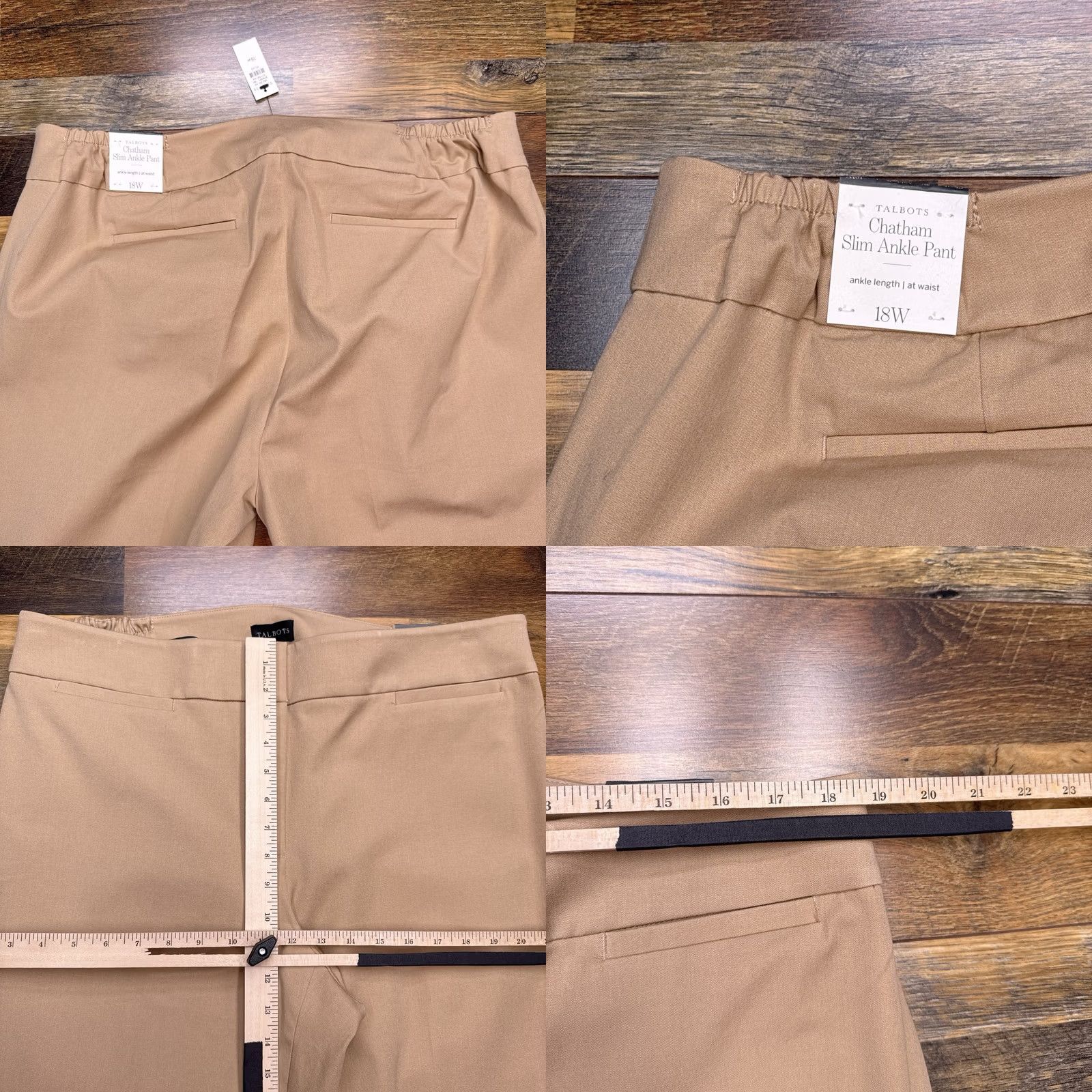 Talbots Talbots Chatham Slim Ankle Pants Womens 18W High Rise Stretch Knit Size 40" / US 18 - 8 Thumbnail