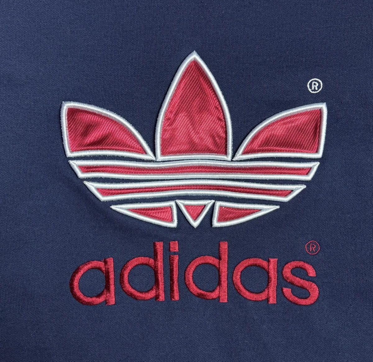 Adidas Adidas Vintage 1990s Cotton Crewneck Boxy Sweatshirt Size US L / EU 52-54 / 3 - 7 Thumbnail