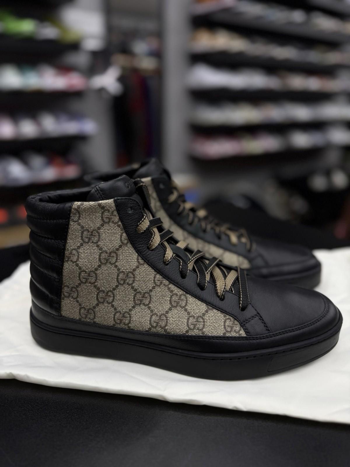 Gucci Authentic Gucci GG Monogram Logo Leather Sneakers 7.5G/8US Size US 8 / EU 41 - 1 Thumbnail