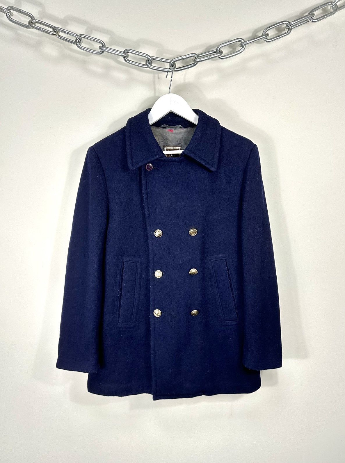 Christian Dior Monsieur Vintage 90s Christian Dior Double Breasted Luxury Wool Coat Size 40R - 1 Thumbnail