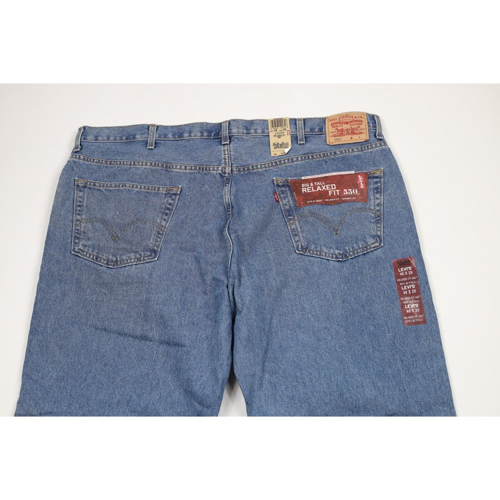 Levi's × Vintage Deadstock Vintage Y2K Levis 550 Relaxed Fit Denim Jeans Size US 44 / EU 60 - 11 Thumbnail