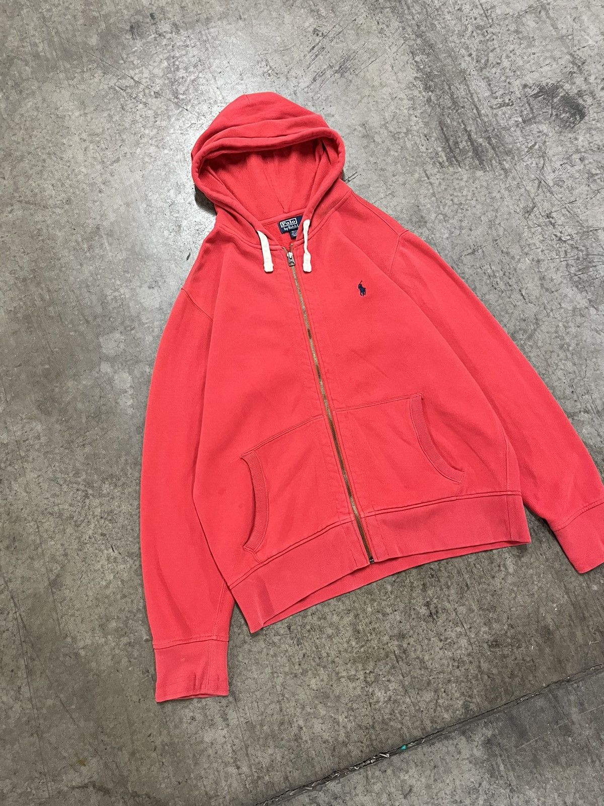 Polo Ralph Lauren × Vintage Polo Ralph Lauren vintage thermal lined zip up hoodie preppy Size US XL / EU 56 / 4 - 2 Thumbnail