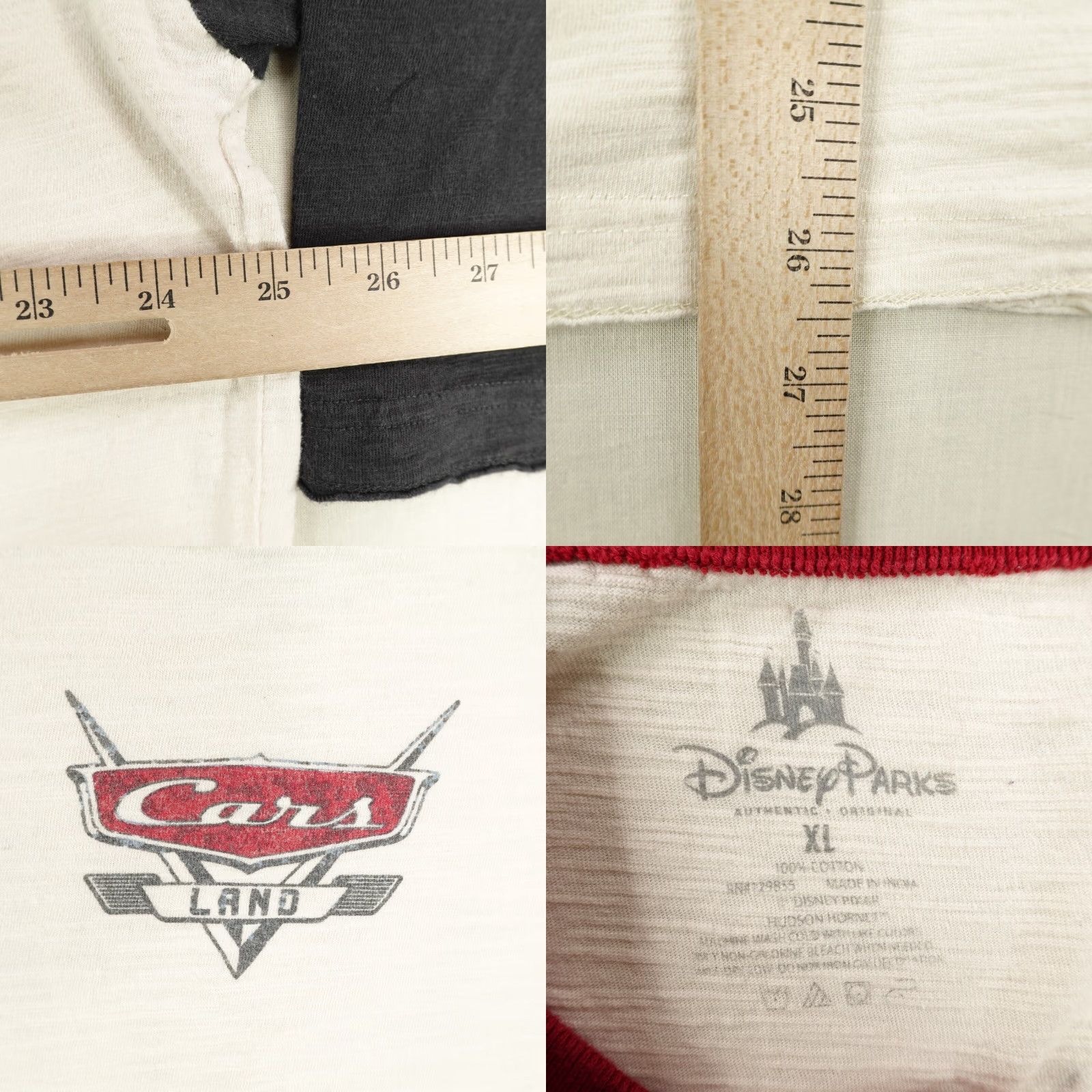 Disney VINTAGE Disney Shirt Mens XL Cars Land Champions Speed Shop Radiator Springs 3/4 Sleeve Size US XL / EU 56 / 4 - 8 Thumbnail