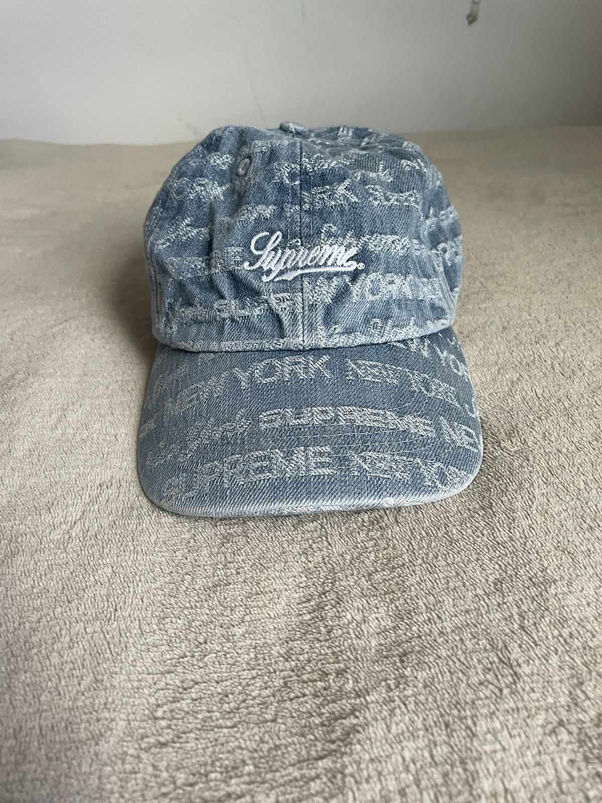 Supreme Denim Hat | Grailed