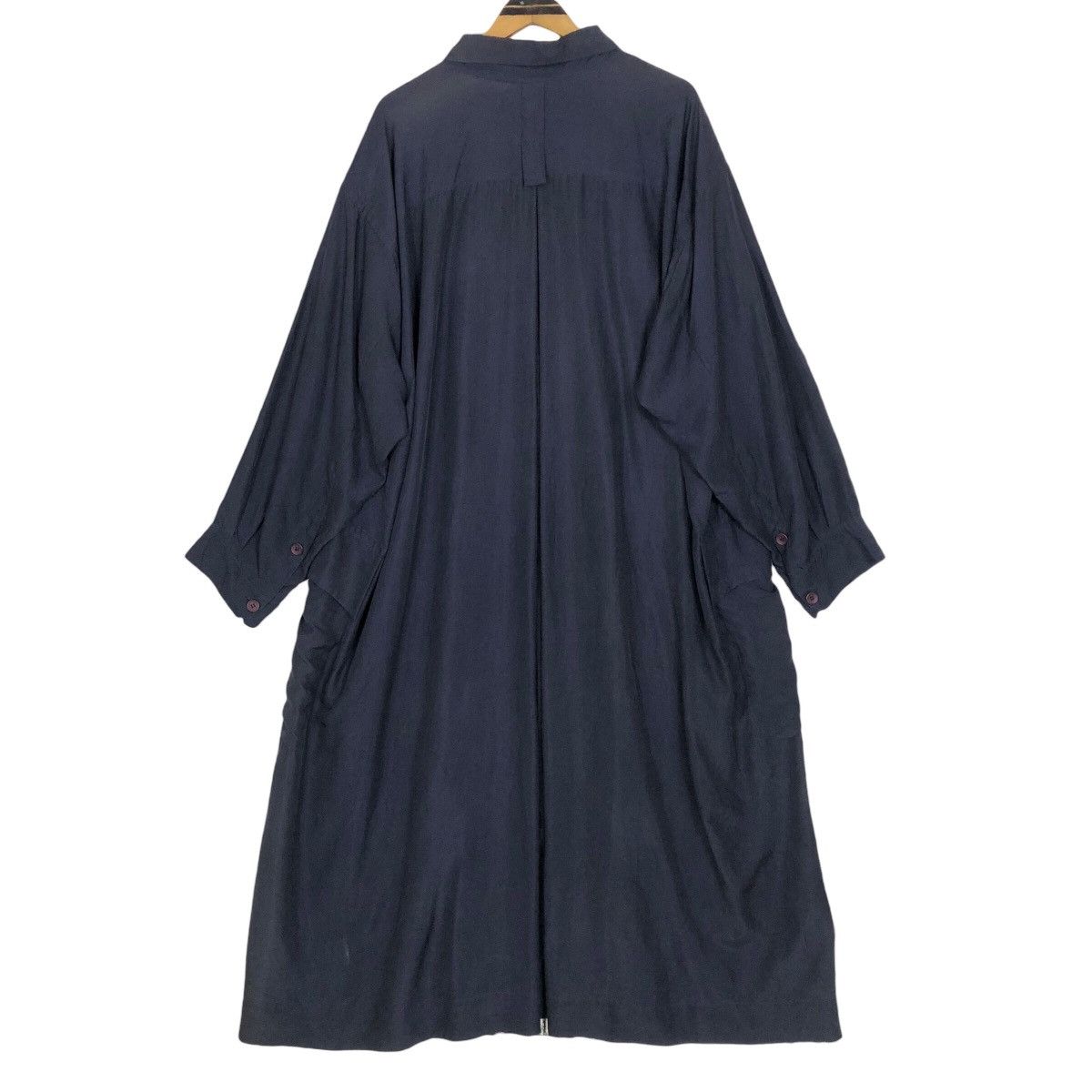 Issey Miyake Vintage 90s Issey Miyake Silk Car Coat Light Jacket Size US L / EU 52-54 / 3 - 12 Thumbnail