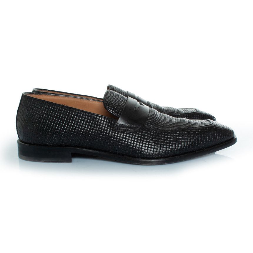 Hugo Boss Boss, Lisbon woven leather loafers Size US 10 / EU 43 - 4 Thumbnail