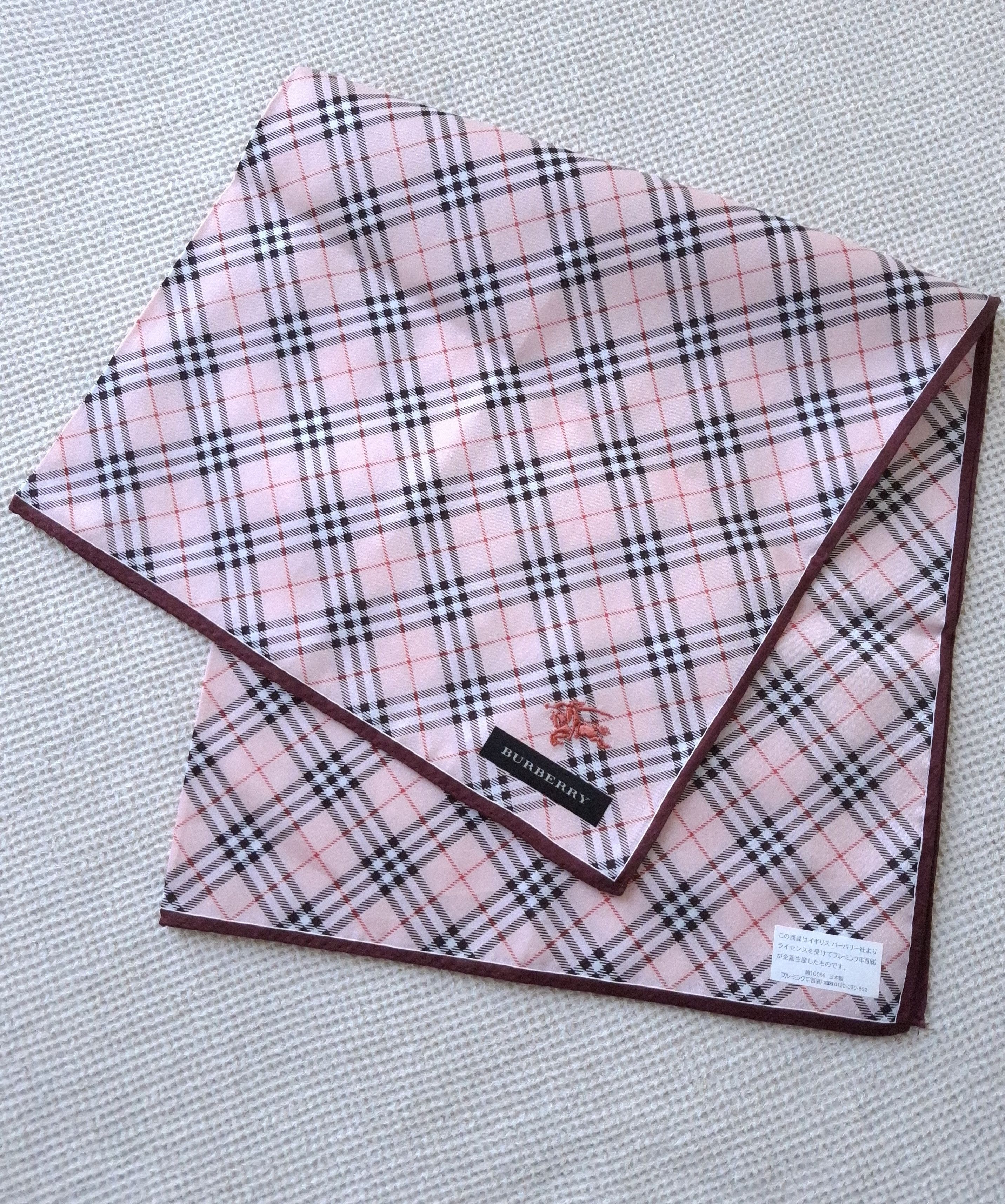 Burberry × Vintage NEW Vintage Burberry Bandana/Handkerchief/scarf Japan Size ONE SIZE - 1 Thumbnail