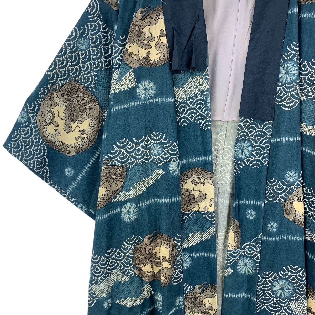 Vintage Vintage 70s KIMONO DRAGON JAPAN Traditional AOP Robe Coat Size M / US 6-8 / IT 42-44 - 4 Thumbnail