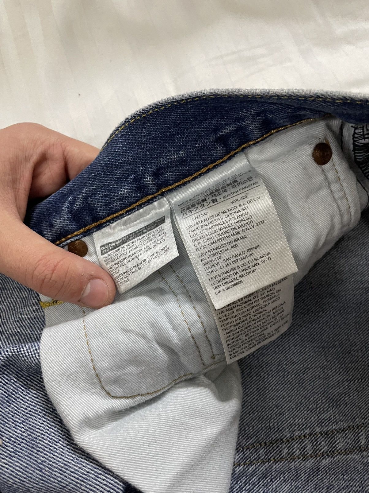 Handmade Vintage Custom Hand Made Matrix Custom Jeans Denim Size US 32 / EU 48 - 12 Thumbnail