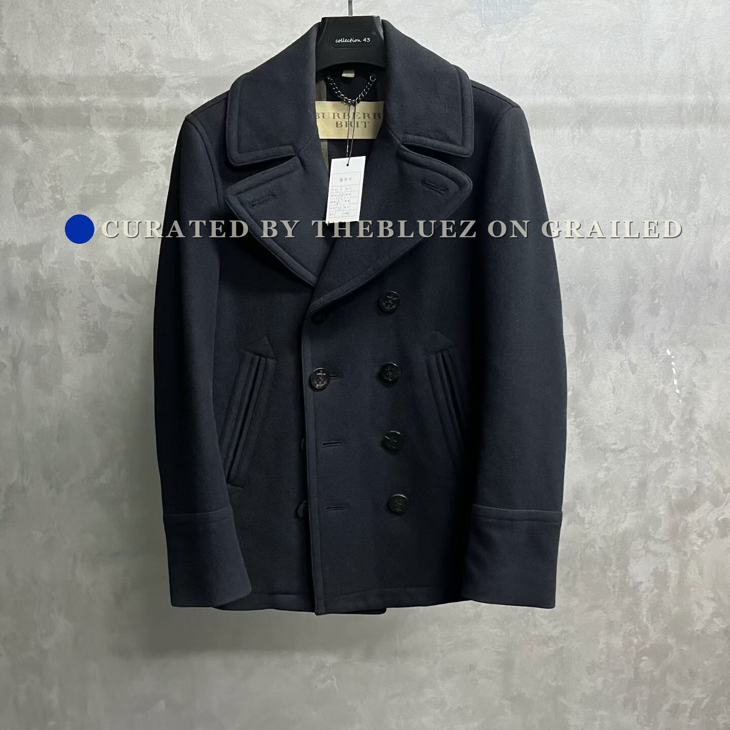 Burberry Burberry Brit Navy Peacoat | Grailed