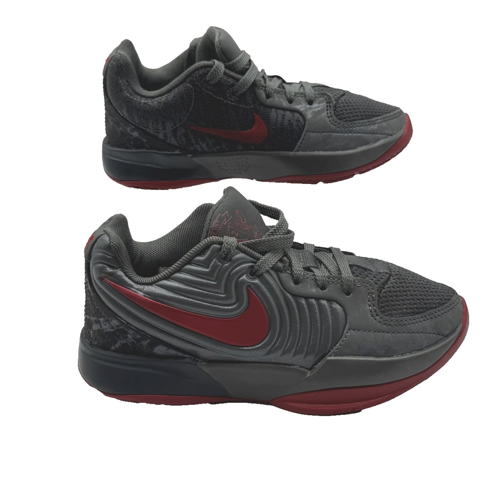 Nike Nike Ja 2 Kids 1.5 Youth Boys Grey & Red Basketball Court Size ONE SIZE - 1 Thumbnail