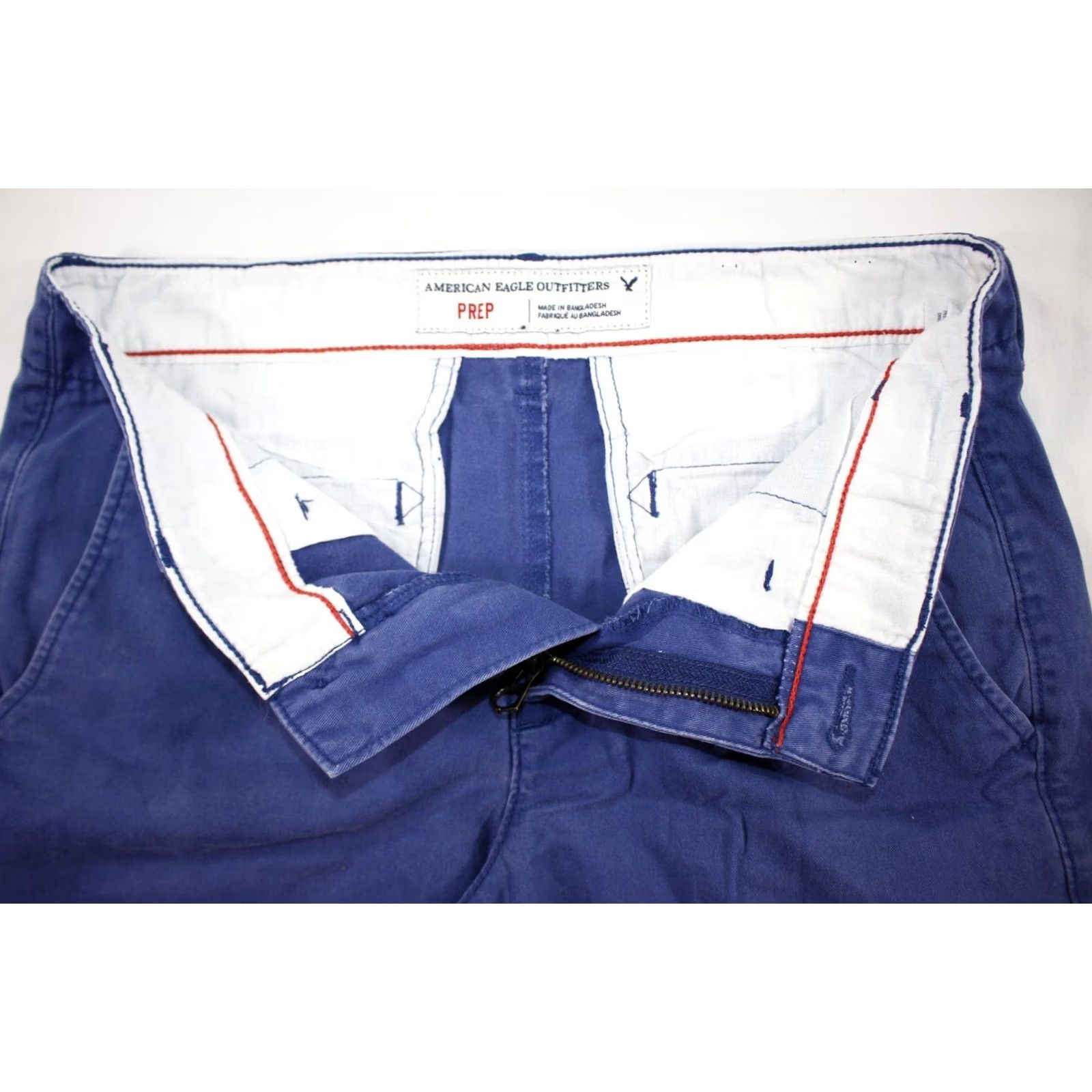 American Eagle Outfitters American Eagle Prep Fit Chino Shorts 9" Inseam Blue Men's 30 Size US 30 / EU 46 - 4 Thumbnail