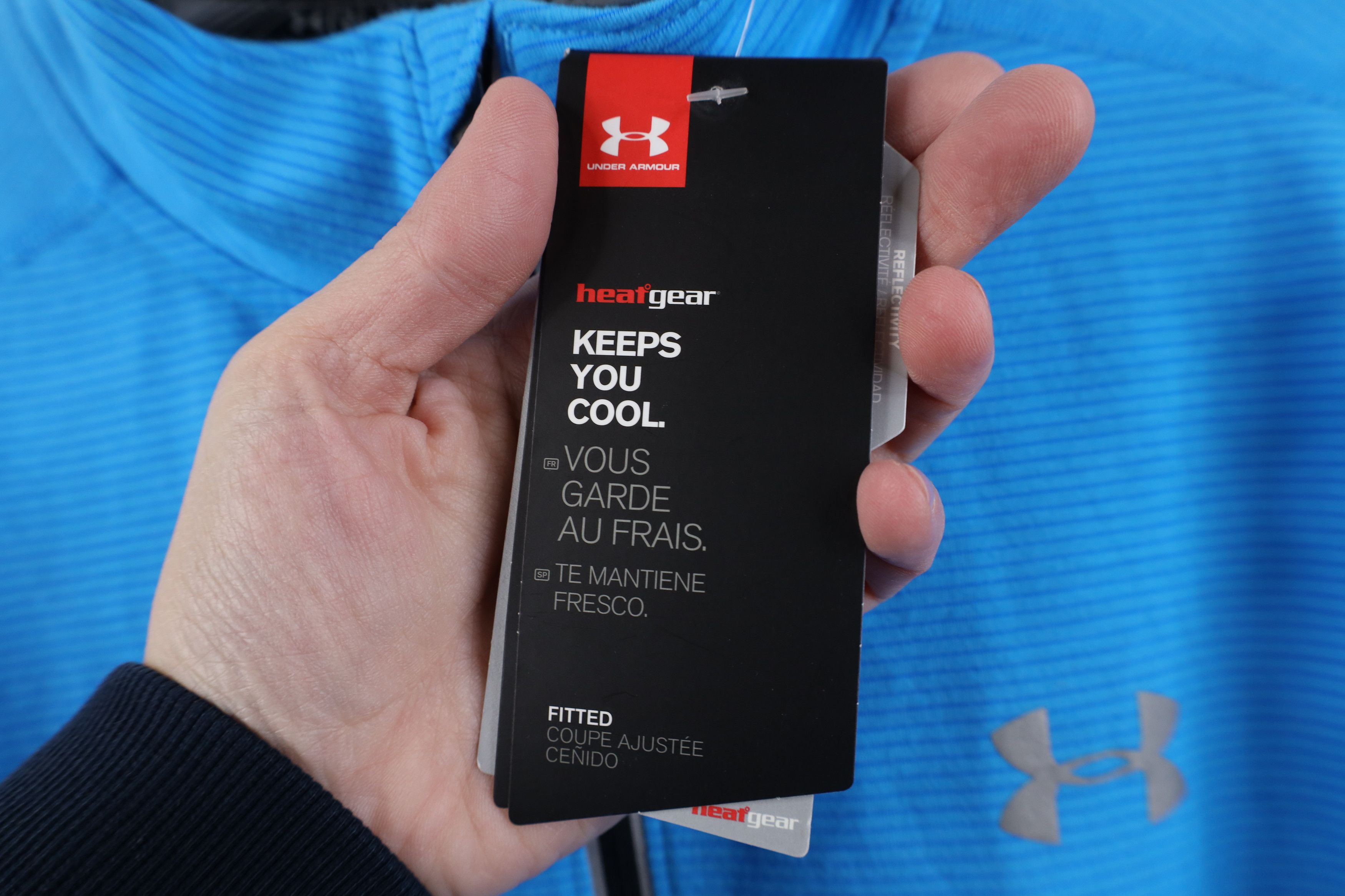 Under Armour New Under Armour Striped Running Pullover Jacket Top Blue Size US XL / EU 56 / 4 - 4 Thumbnail