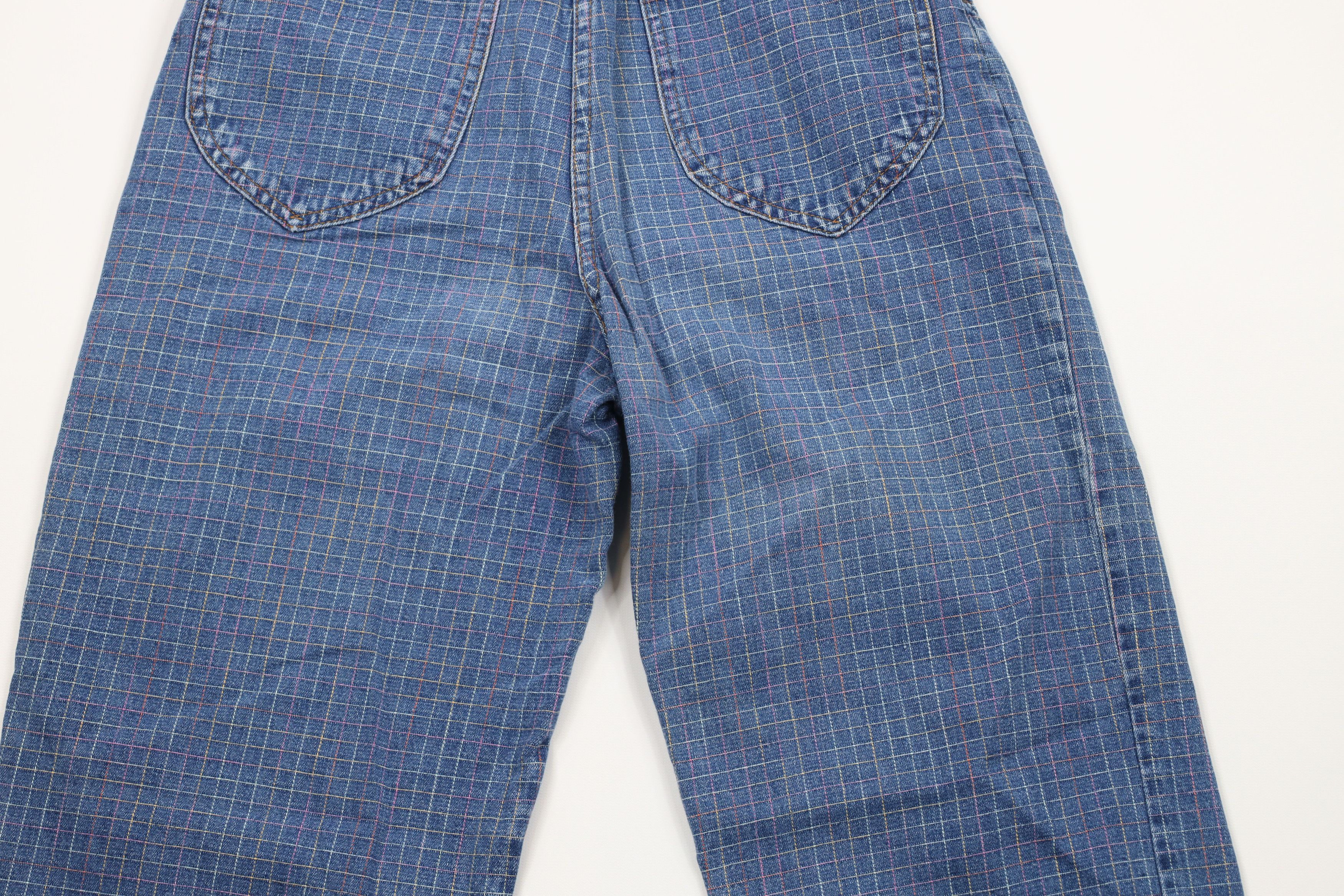 Vintage Vintage 70s Streetwear Pleated Rainbow Plaid Jeans USA Size 32" / US 10 / IT 46 - 9 Thumbnail