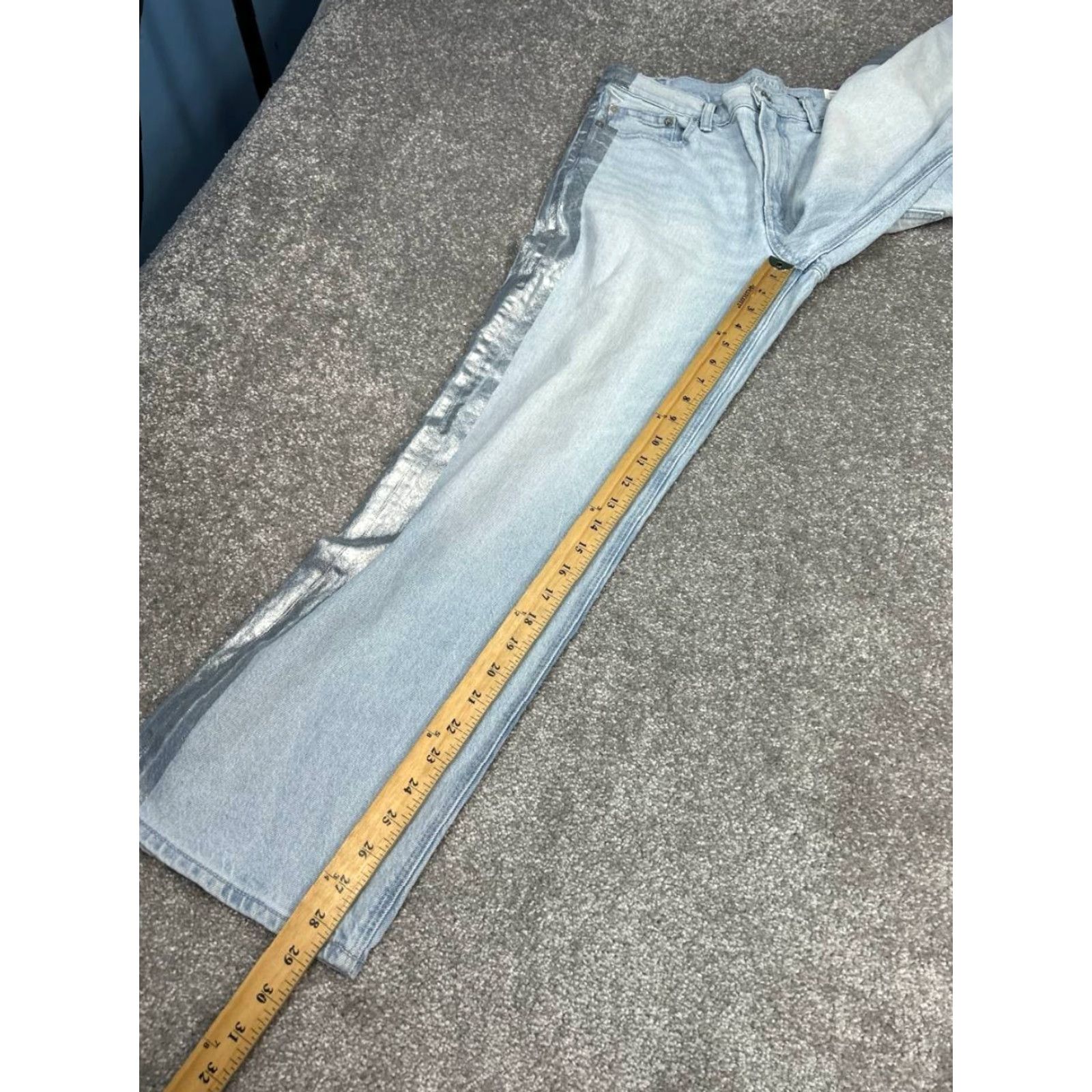 American Eagle Outfitters VINTAGE American Eagle Outfitters Stovepipe Jeans Womens 6 Blue Denim Stretch 30x29 Size 28" / US 6 / IT 42 - 5 Thumbnail