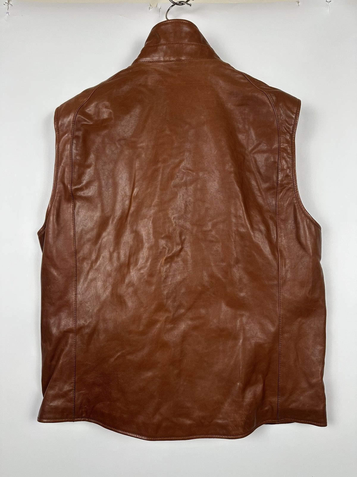 Loro Piana Loro Piana Leather Brown Vest Size US L / EU 52-54 / 3 - 2 Thumbnail