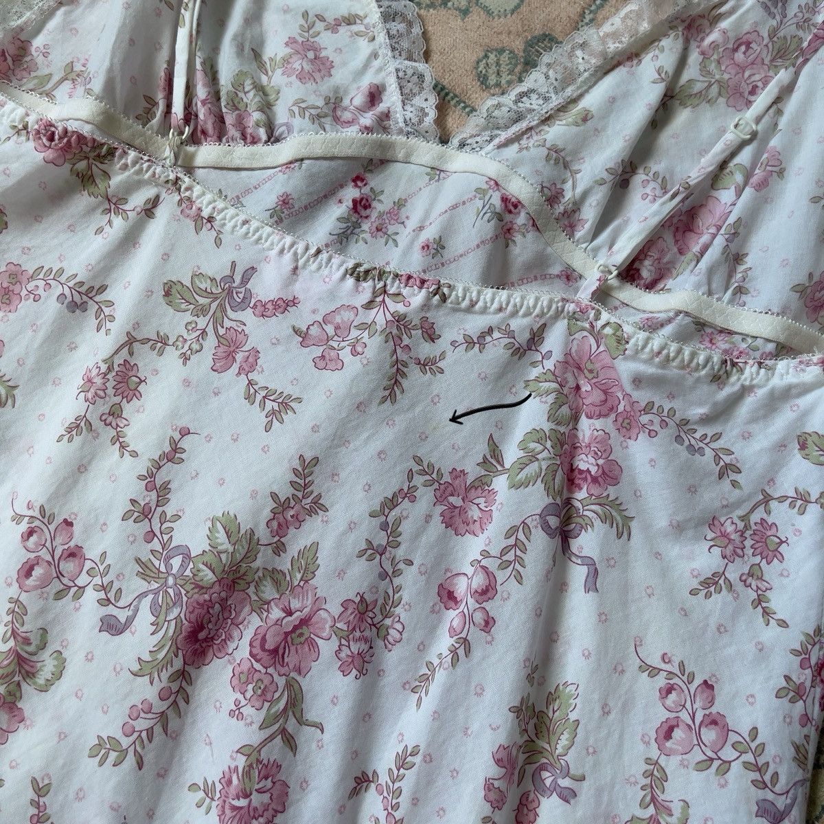 Victoria's Secret Victoria’s Secret White Cotton Floral Slip Dress (M) Size M / US 6-8 / IT 42-44 - 13 Thumbnail
