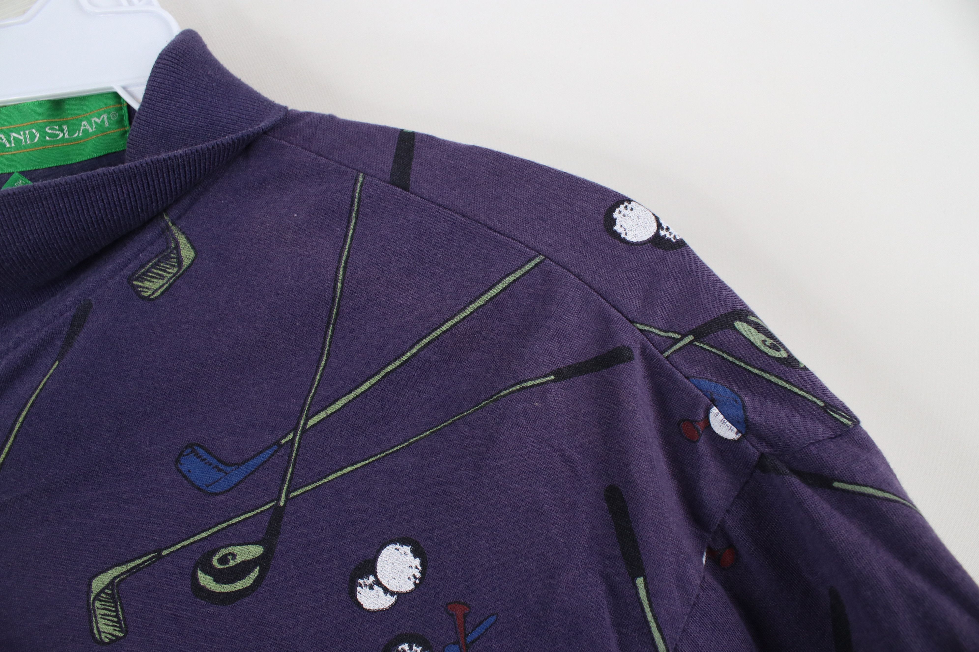 Vintage Vintage 90s Streetwear All Over Print Collared Polo Shirt Size US L / EU 52-54 / 3 - 5 Thumbnail