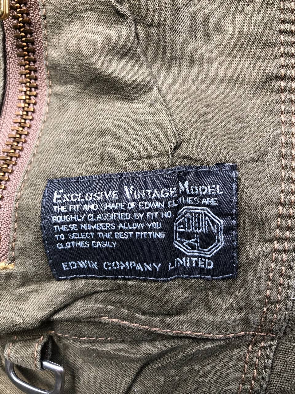 Edwin × Vintage Edwin Curve Cargo Buckle Back Pants Size US 34 / EU 50 - 6 Thumbnail