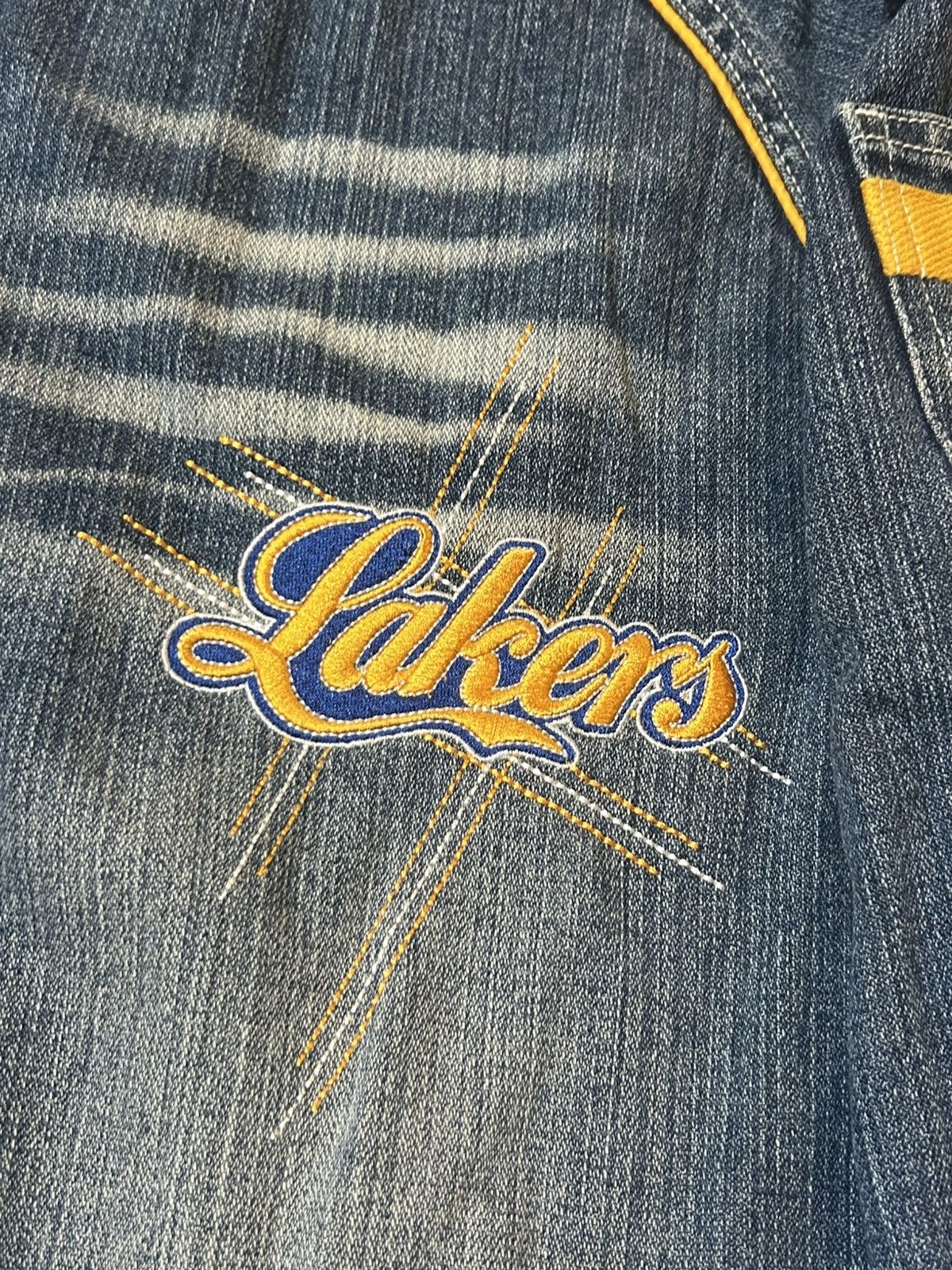 NBA NBA Los Angeles Lakers Denim Varsity Jacket (UNK) Archive Size US L / EU 52-54 / 3 - 4 Thumbnail