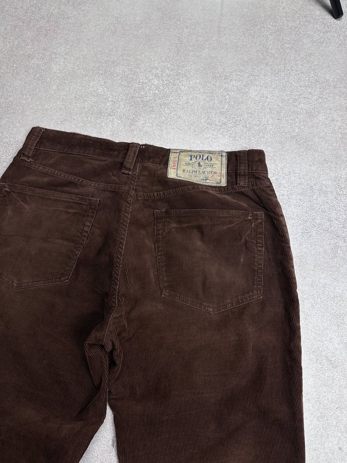 Polo Ralph Lauren Vintage Polo Ralph Lauren Baggy Corduroy Pants Chino 31x34 Size US 31 - 2 Thumbnail