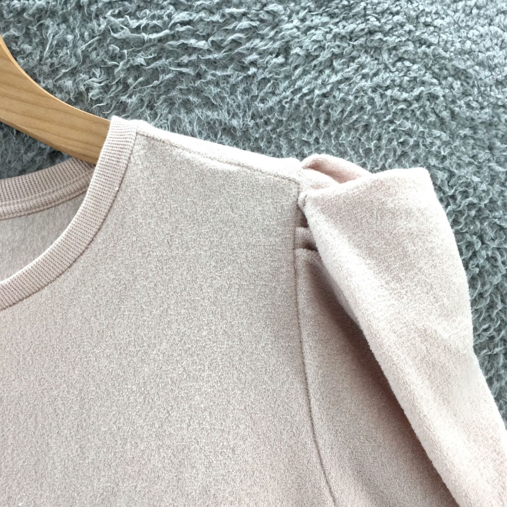 Pinko ANA A New Approach Sweatshirt Womens 2X Pink Crew Neck Pullover Puff Sleeve NEW Size XXL / US 16-18 / IT 52-54 - 3 Thumbnail