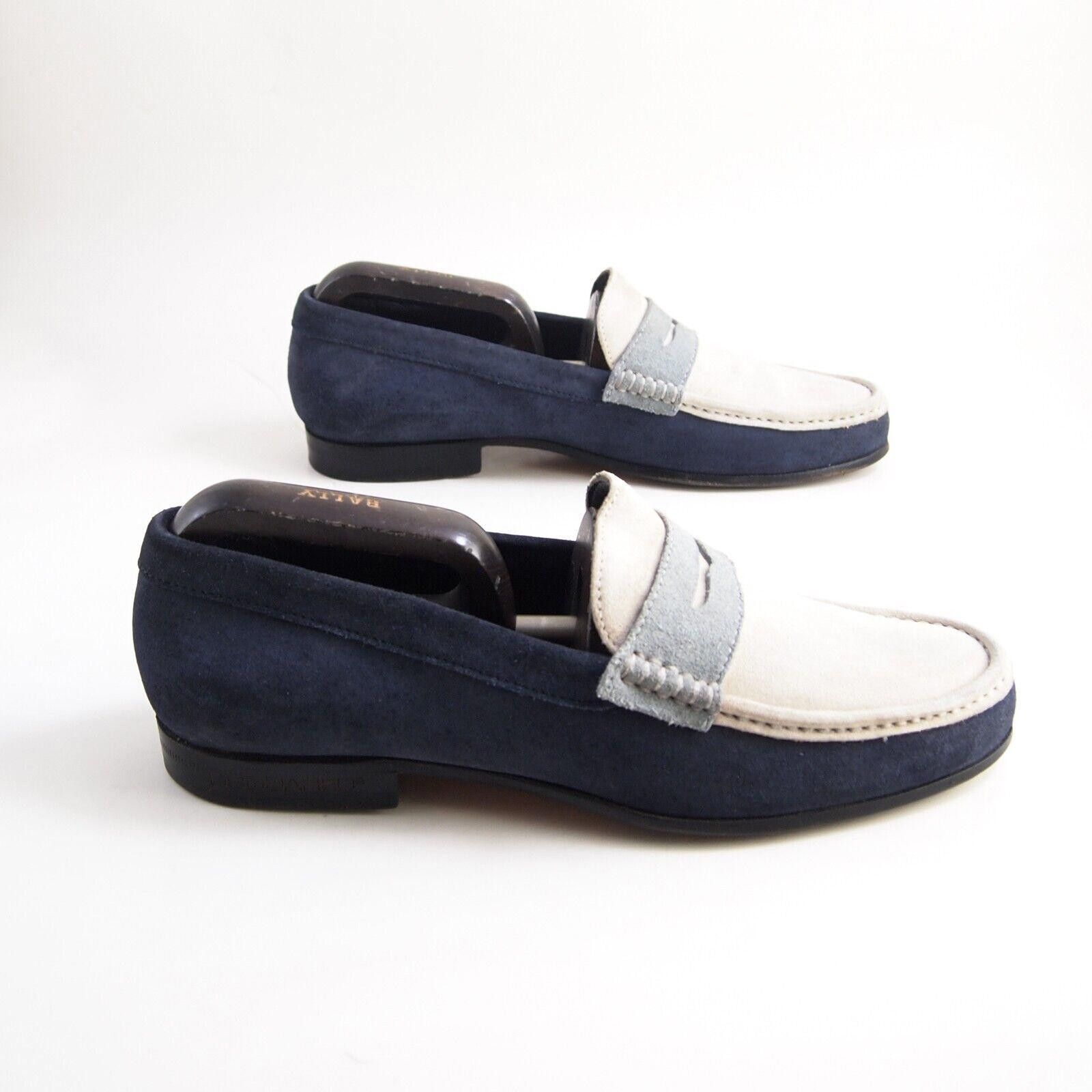 Dsquared2 Dsquared2 Penny Loafers White Blue Suede Mens EU 40 US 7 Size US 7 / EU 40 - 6 Thumbnail