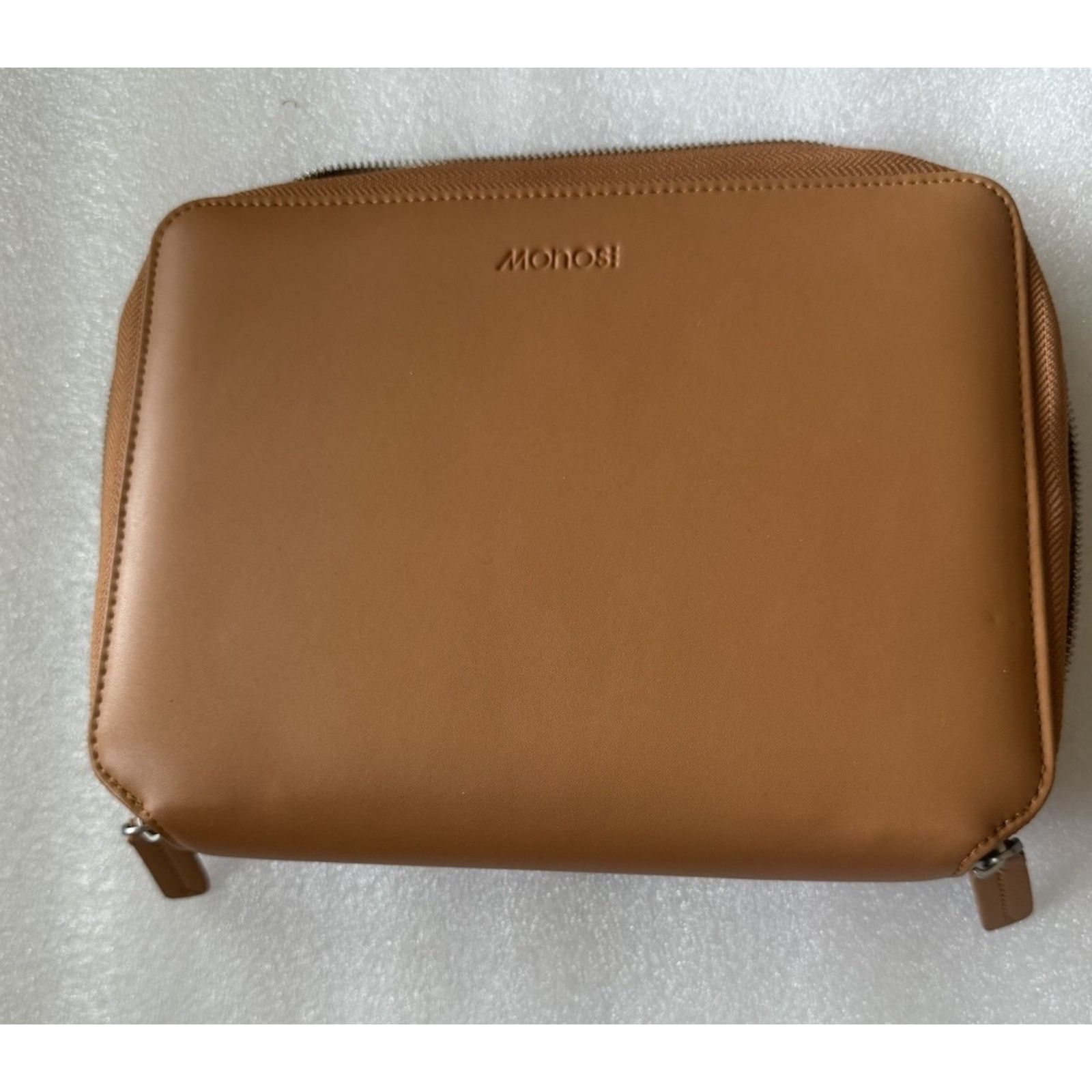 Other Monos Vegan Leather Tech Folio Travel Kit Snap Fidlock Tan Size ONE SIZE - 1 Thumbnail