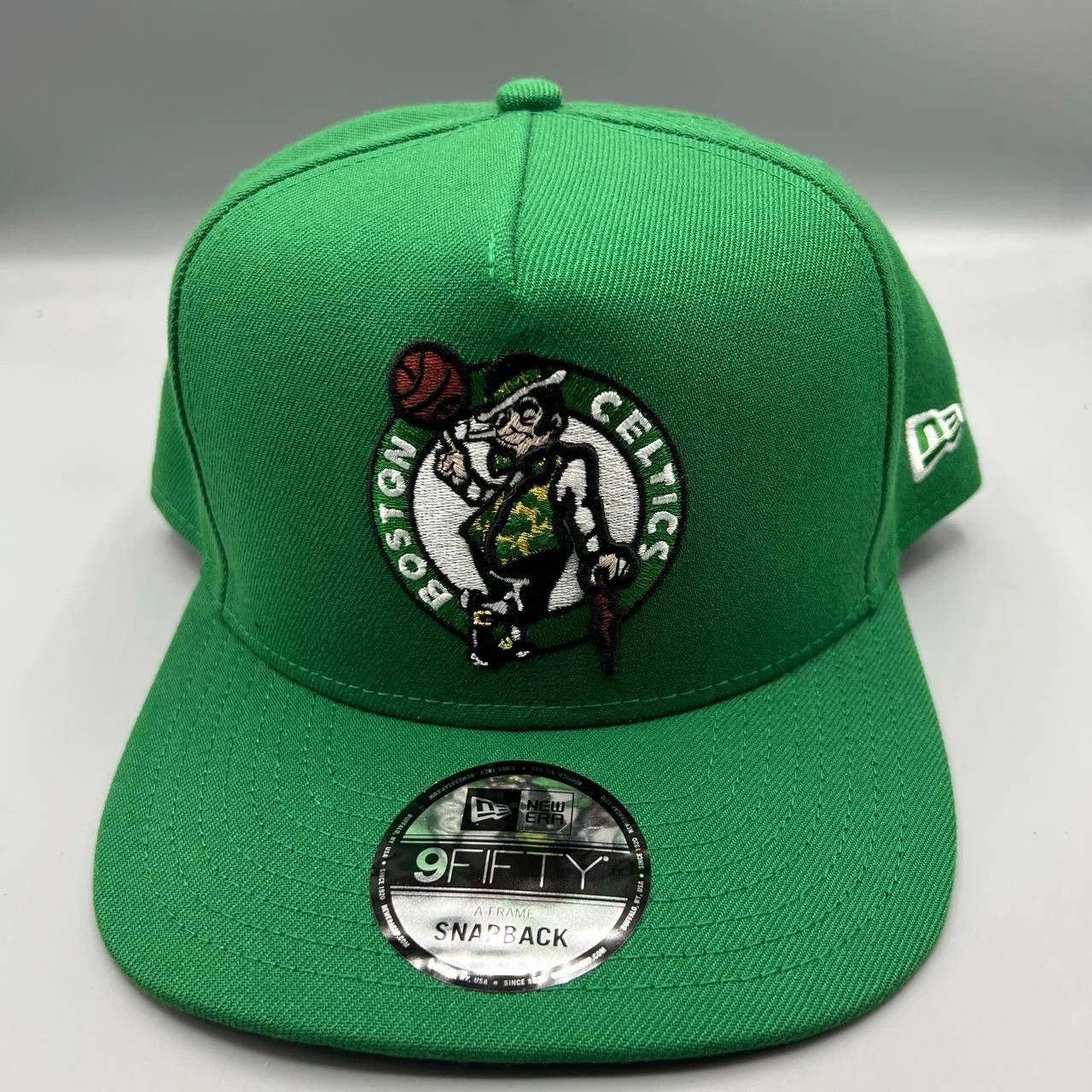 New Era Boston Celtics Hat Men Green NBA Snap Back Cap New A-Frame Size ONE SIZE - 1 Thumbnail