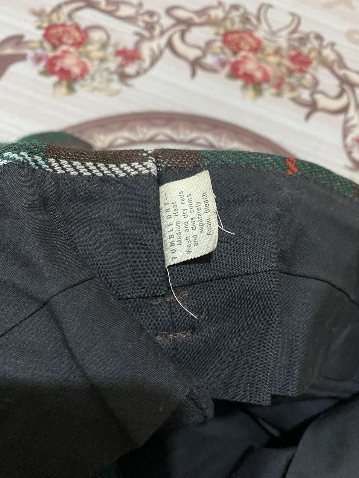 Lee 70s Vtg Lee Tartan Plaid Pants Size US 31 - 10 Thumbnail